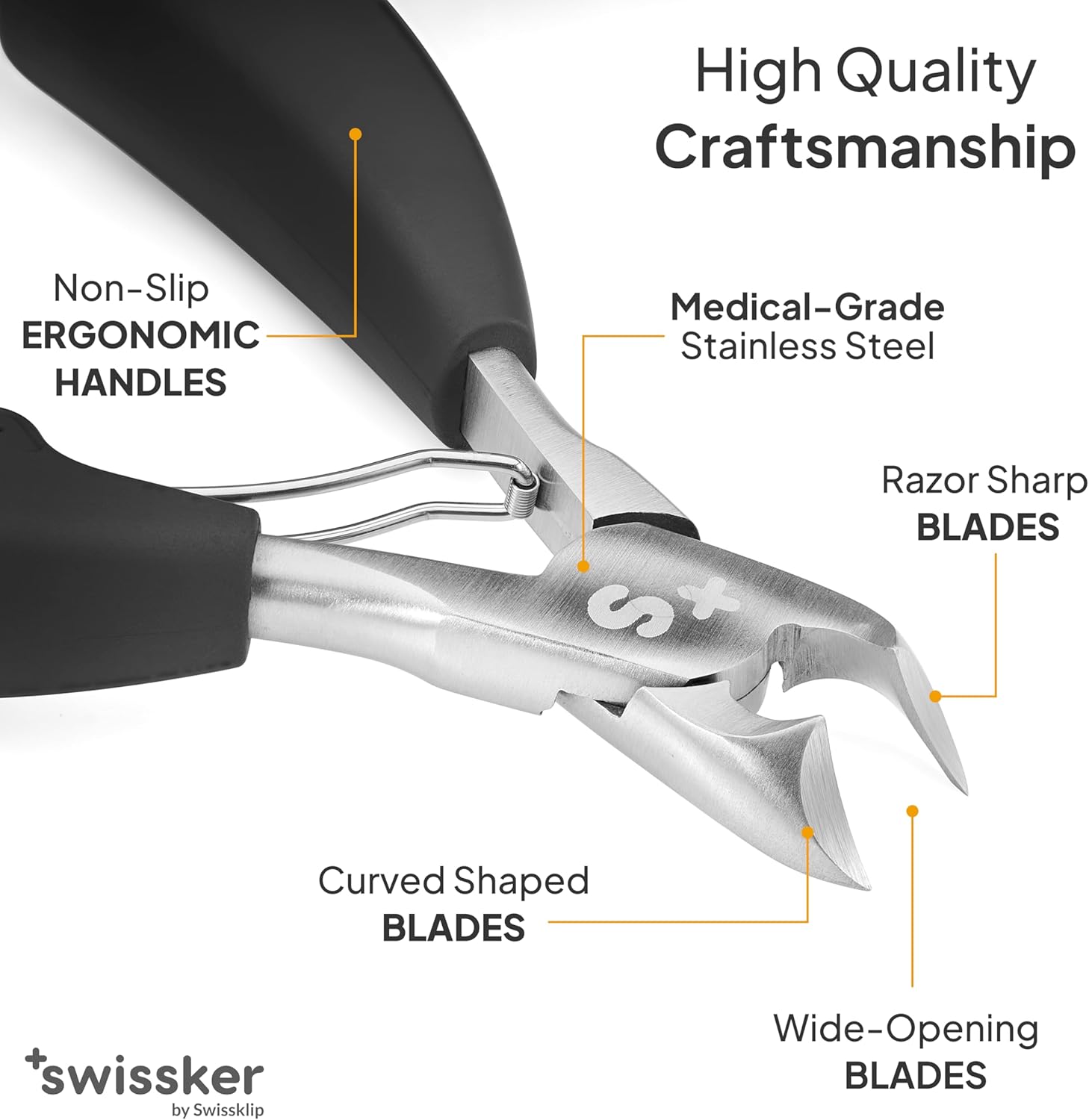 Detalle de Swissker by Swissklip: Heavy Duty Toenail Clippers for Thick Nails