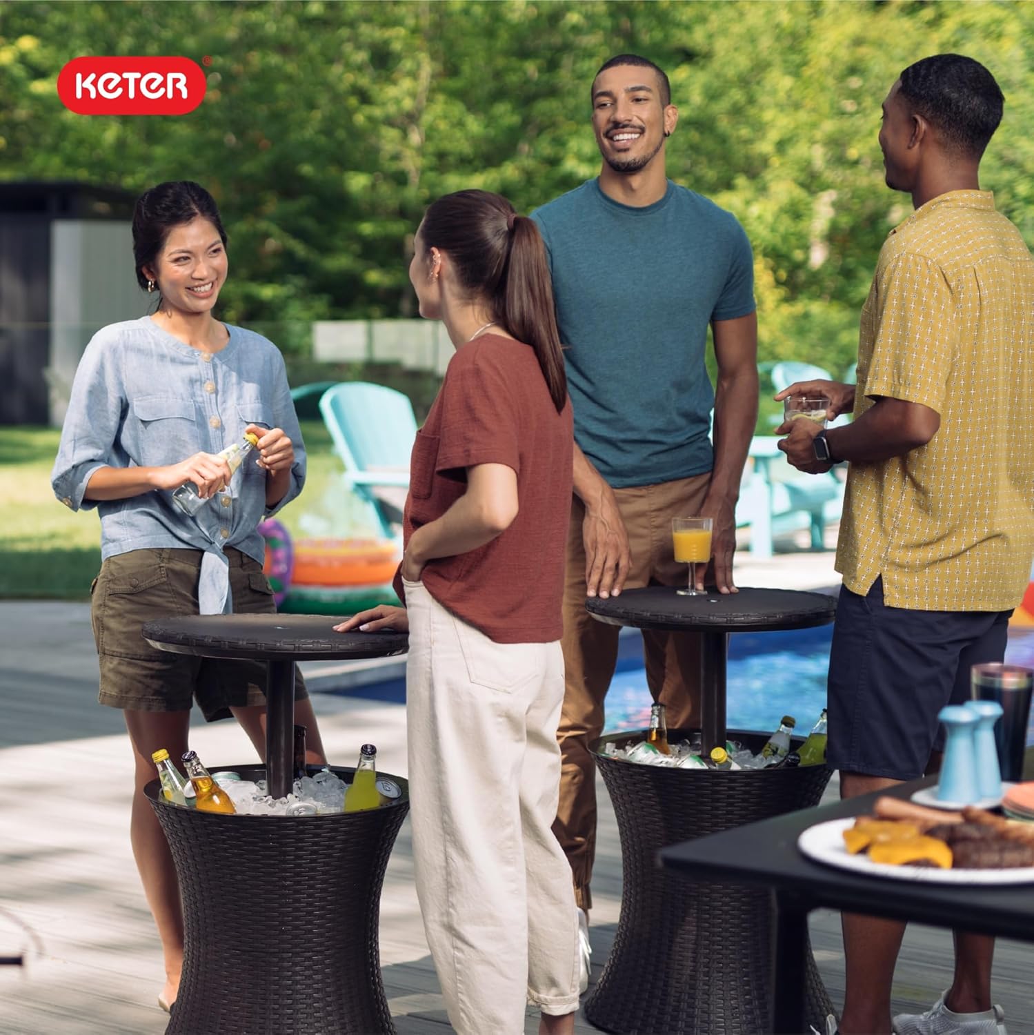 Detalle 2 de Keter Pacific Cool Bar Patio Table, 7.5 Gal