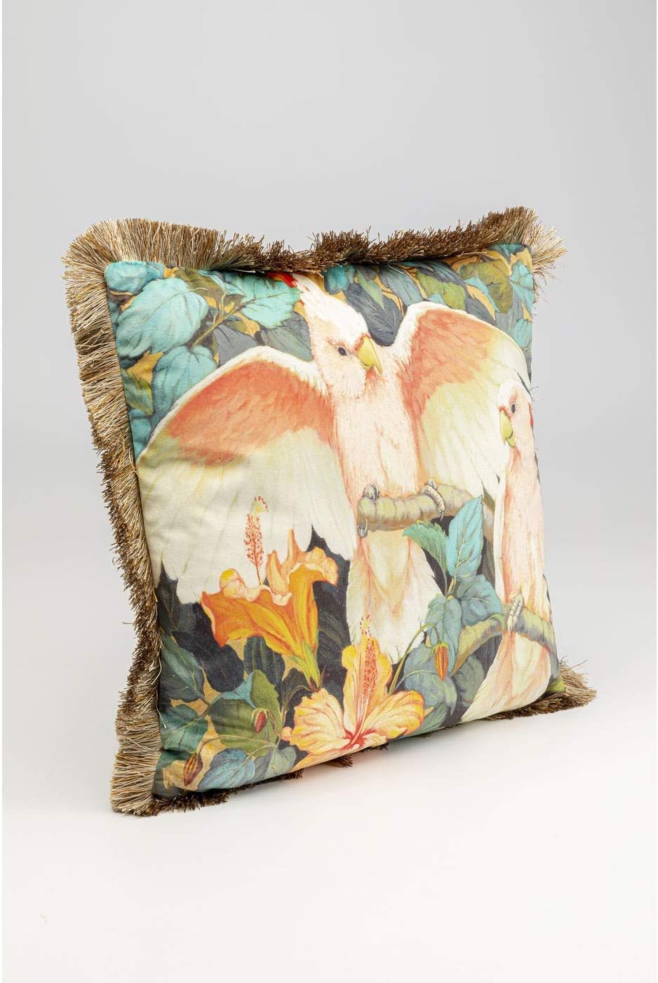 Detalle de Kare Design cuscino decorativo Parrots 45x45 cm – motivo jungle multicolore