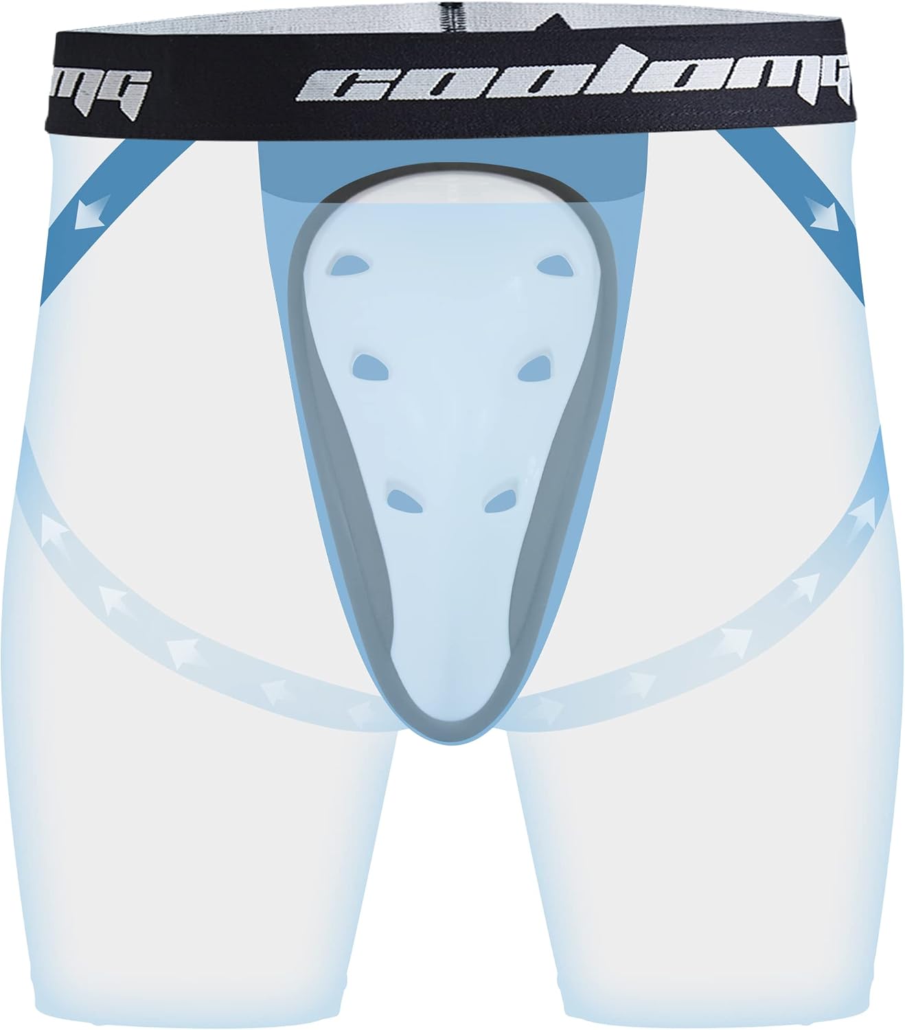Thumbnail 2 de COOLOMG Men's Compression Shorts with Cup