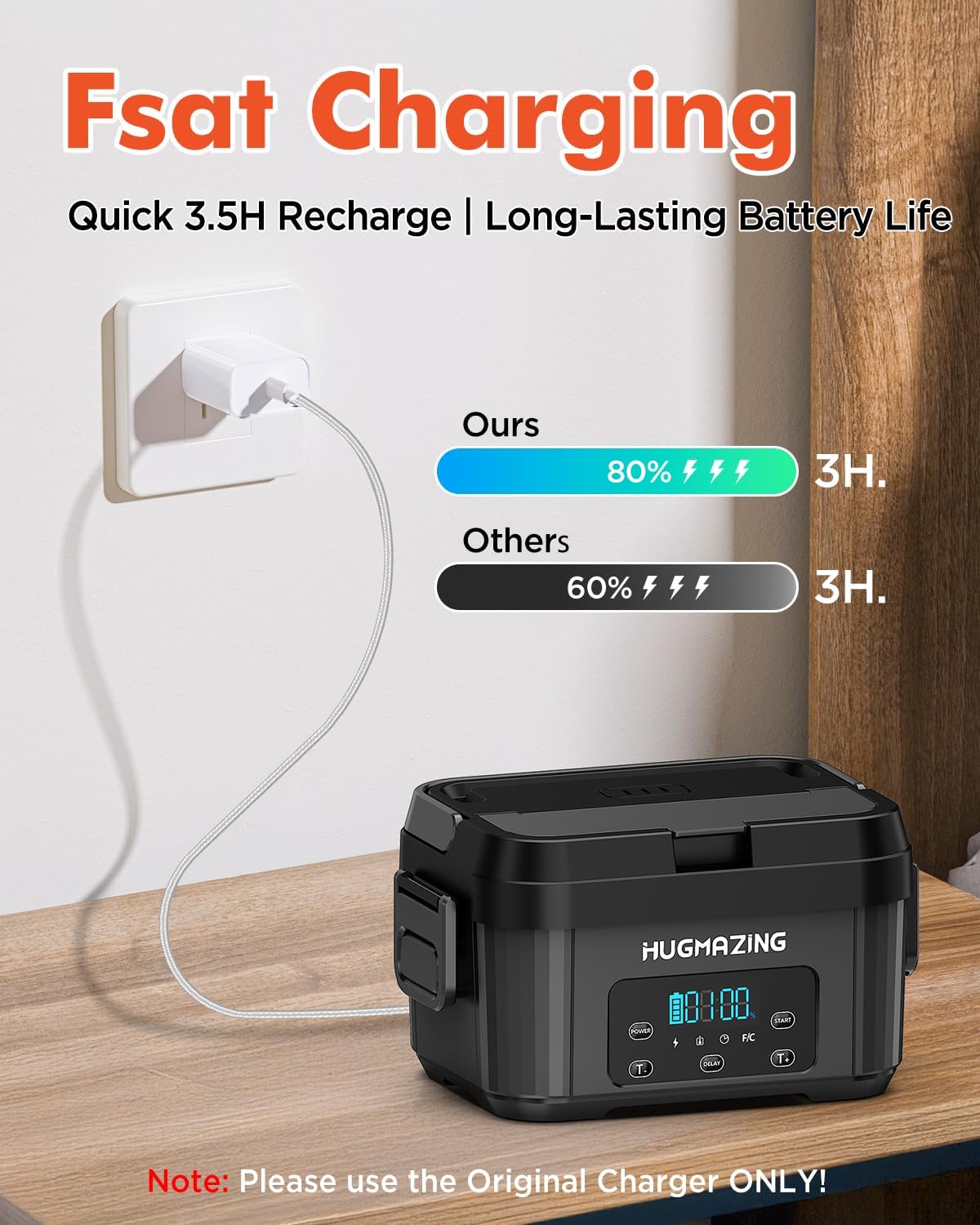 Thumbnail 5 de Hugmazing Cordless Lunch Box 1.2L 🍱