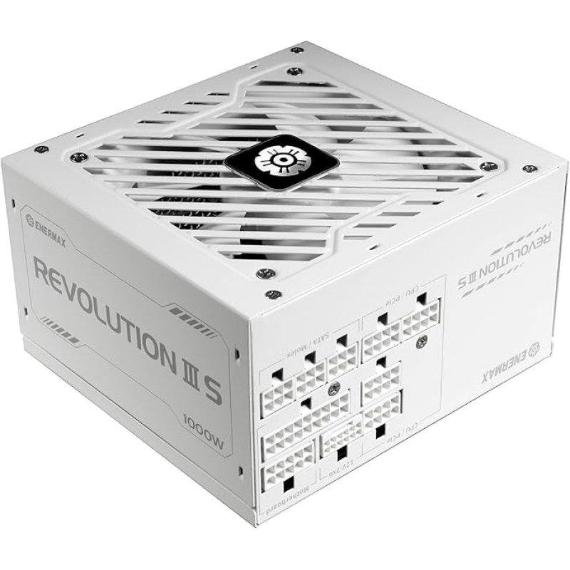 Detalle 2 de Enermax Revolution III S 1000W: fuente de alimentación 80+ Platinum ATX 3.1, modular y de bajo ruido
