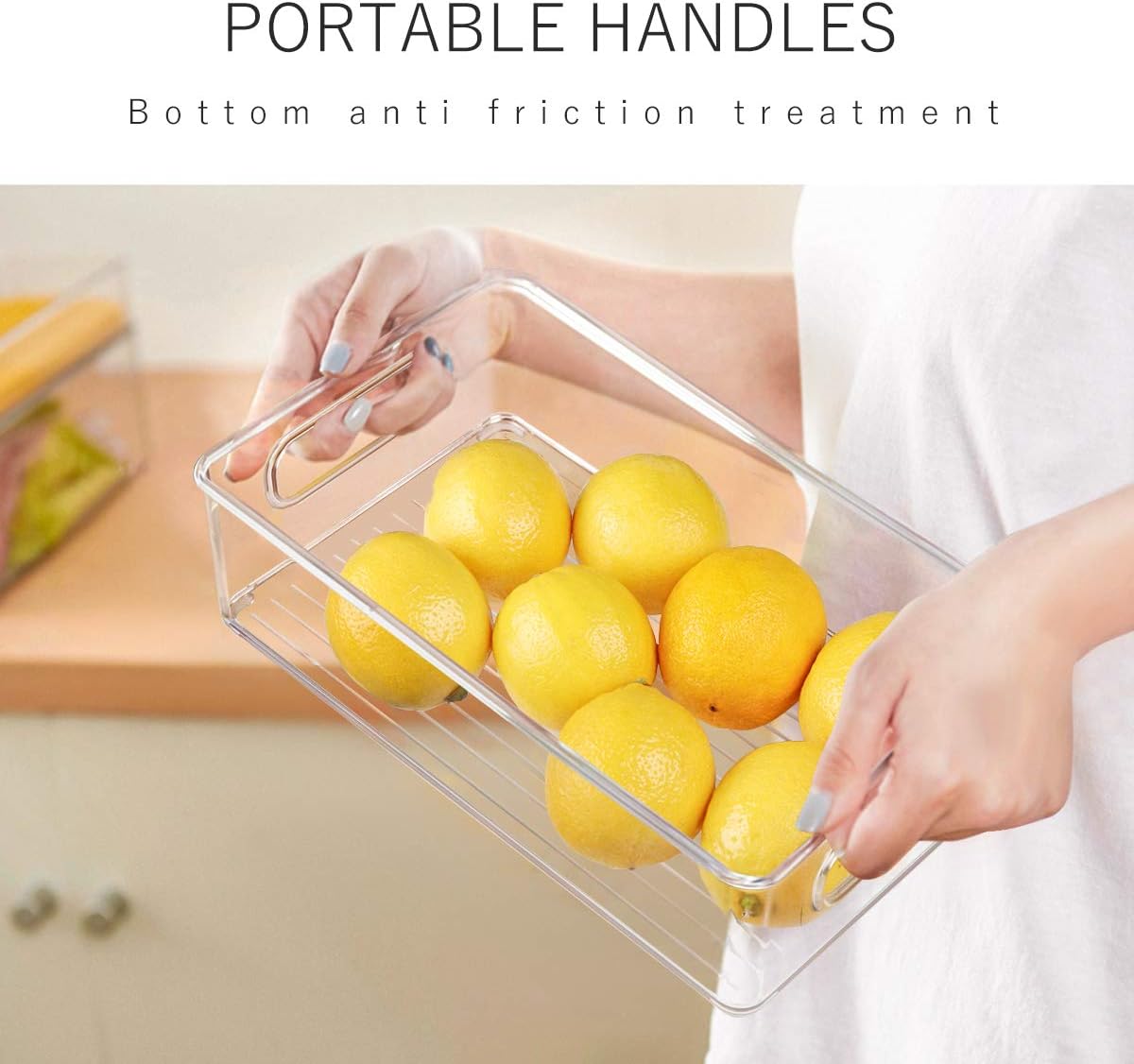 Thumbnail 4 de Stackable Refrigerator Organizer Bins 6 Pack