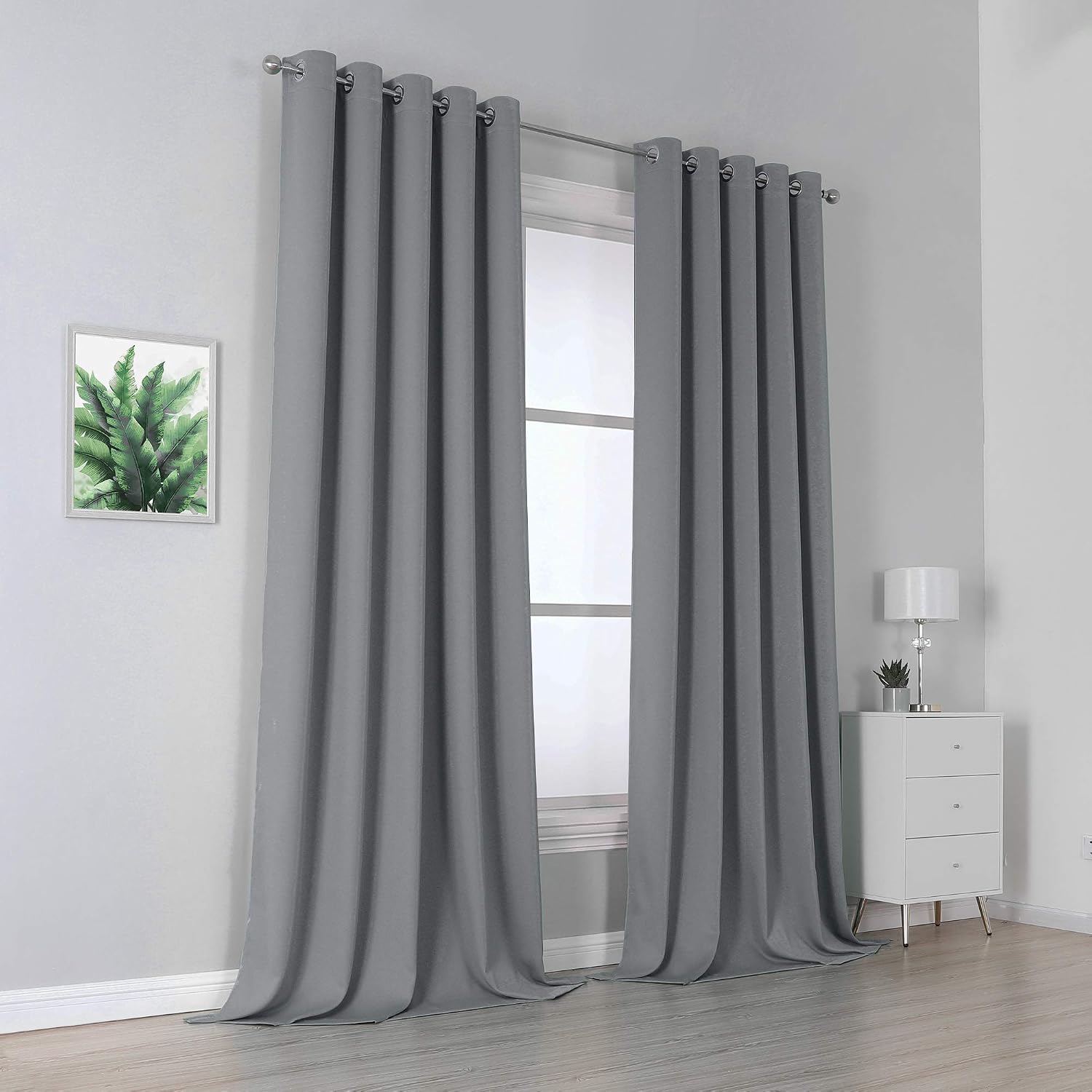 Detalle 2 de DUALIFE Blackout Curtains, 120 Inches Long