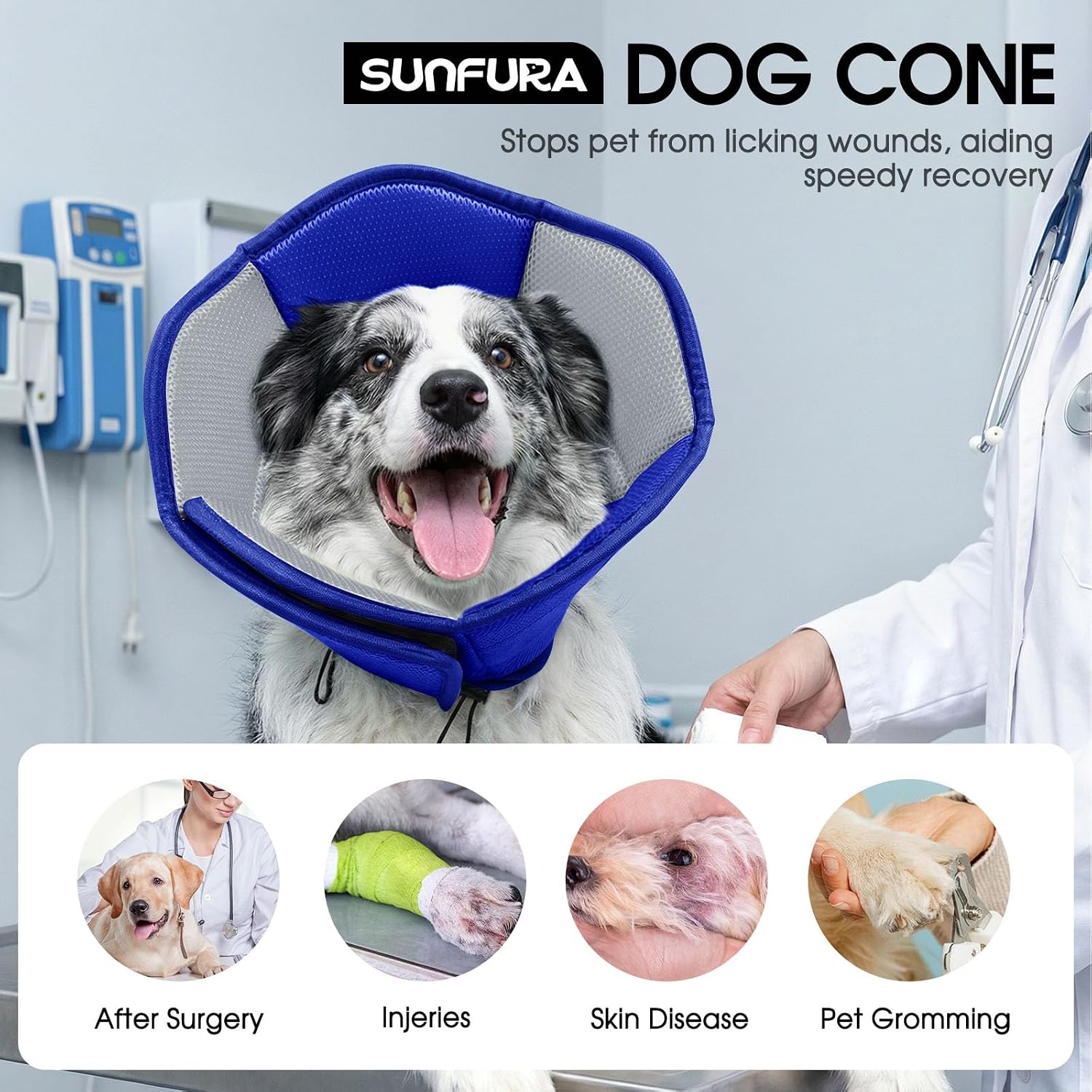 Detalle 2 de SUNFURA Soft Dog Cone, Size S