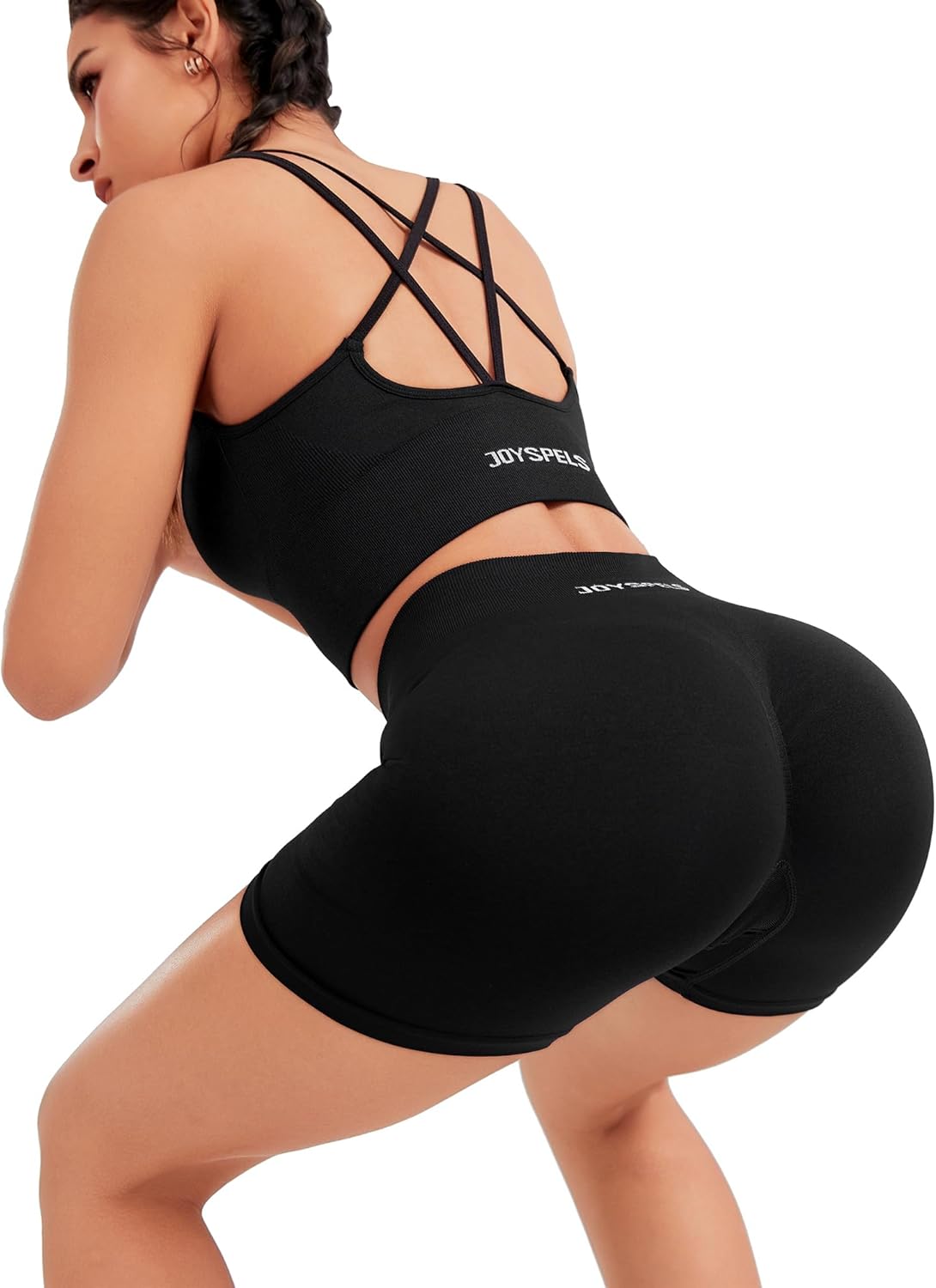 Thumbnail 4 de JOYSPELS Damen Scrunch Sport Shorts mit High Waist – Seamless Kurze Sporthose für Gym, Yoga & Lauftraining