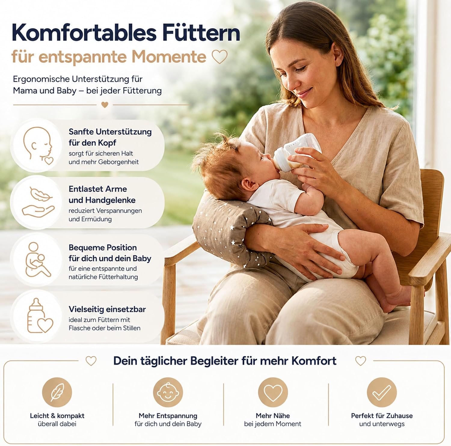 Thumbnail 1 de Stillkissen klein – Breastfeeding- und Nursing Pillow für unterwegs (20 cm)