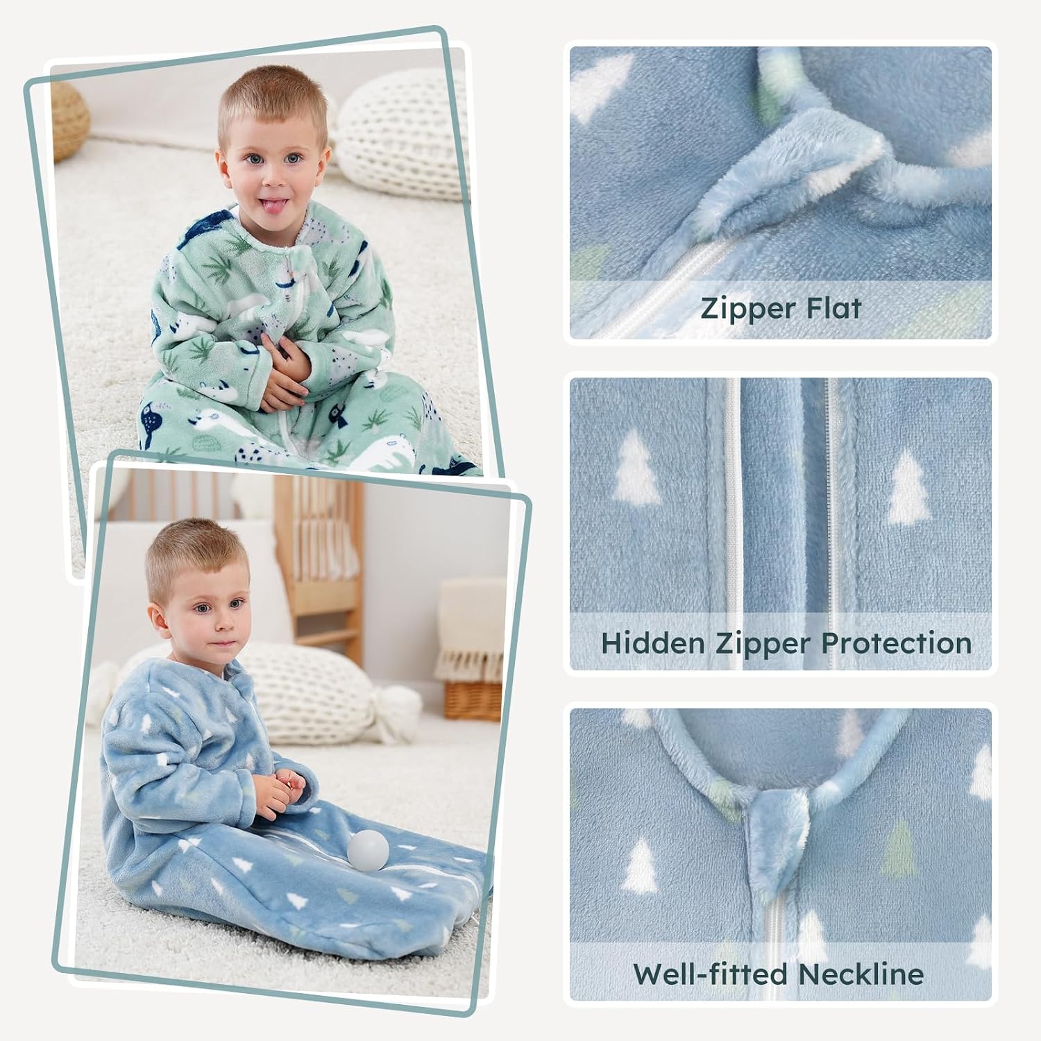 Detalle 2 de Yoofoss Baby Sleep Sack 1.5 TOG