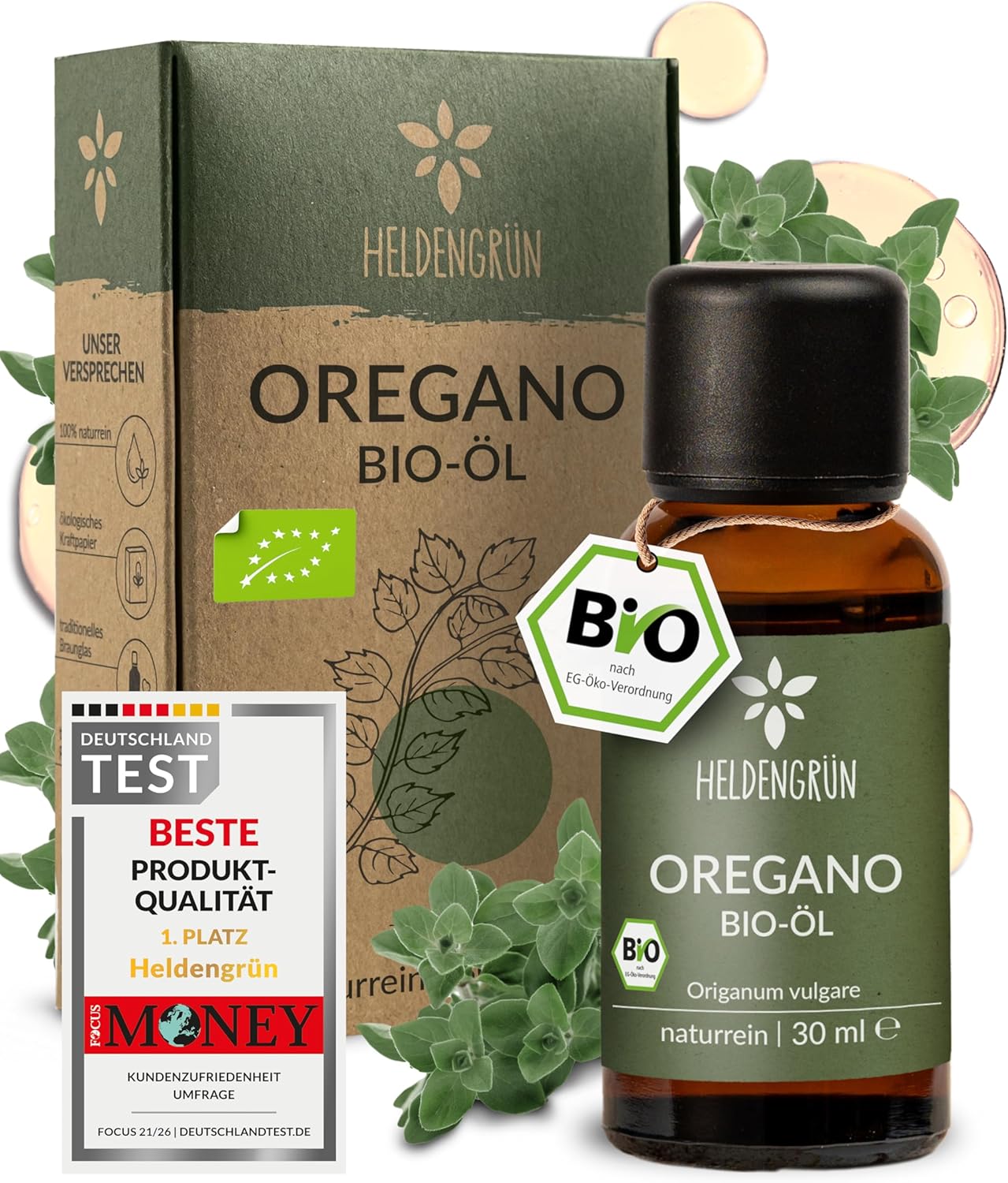 Detalle de Heldengrün BIO Oregano Öl 82% Carvacrol
