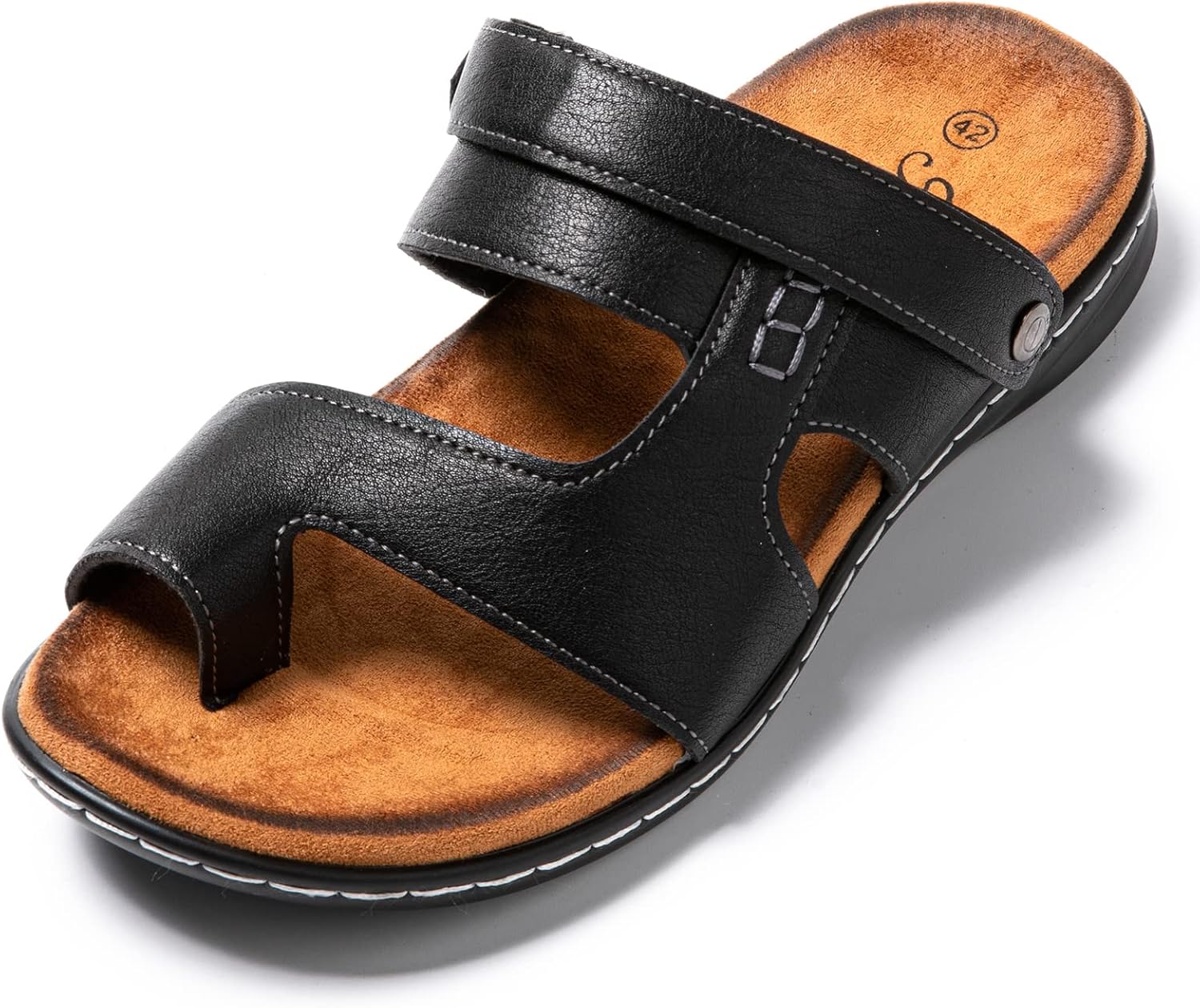 Thumbnail 6 de JOMIX Sandales Homme — Sandales en cuir synthétique, tongs et chaussons d'été polyvalents