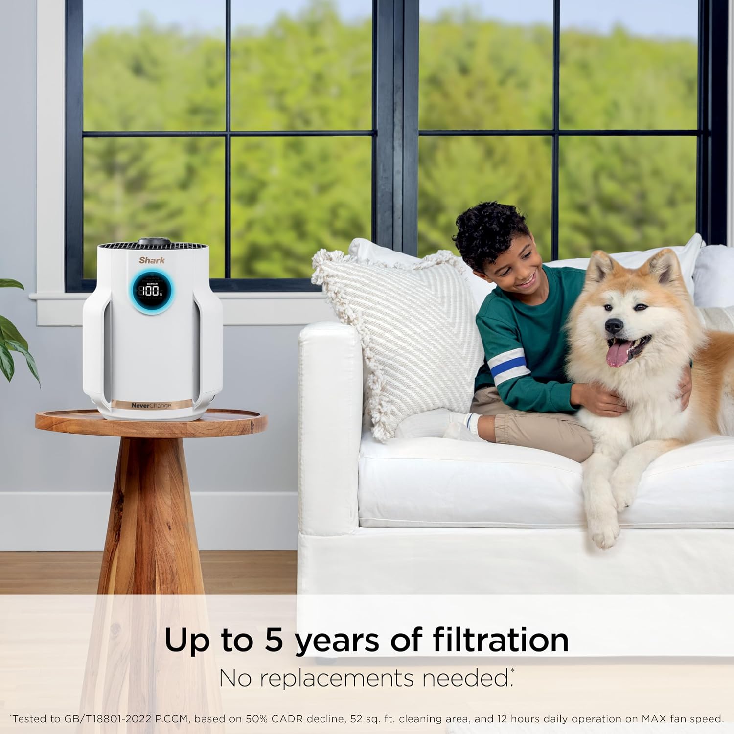 Detalle 1 de Shark HP072C NeverChange Compact Pro Air Purifier, 250 sq. ft. Coverage