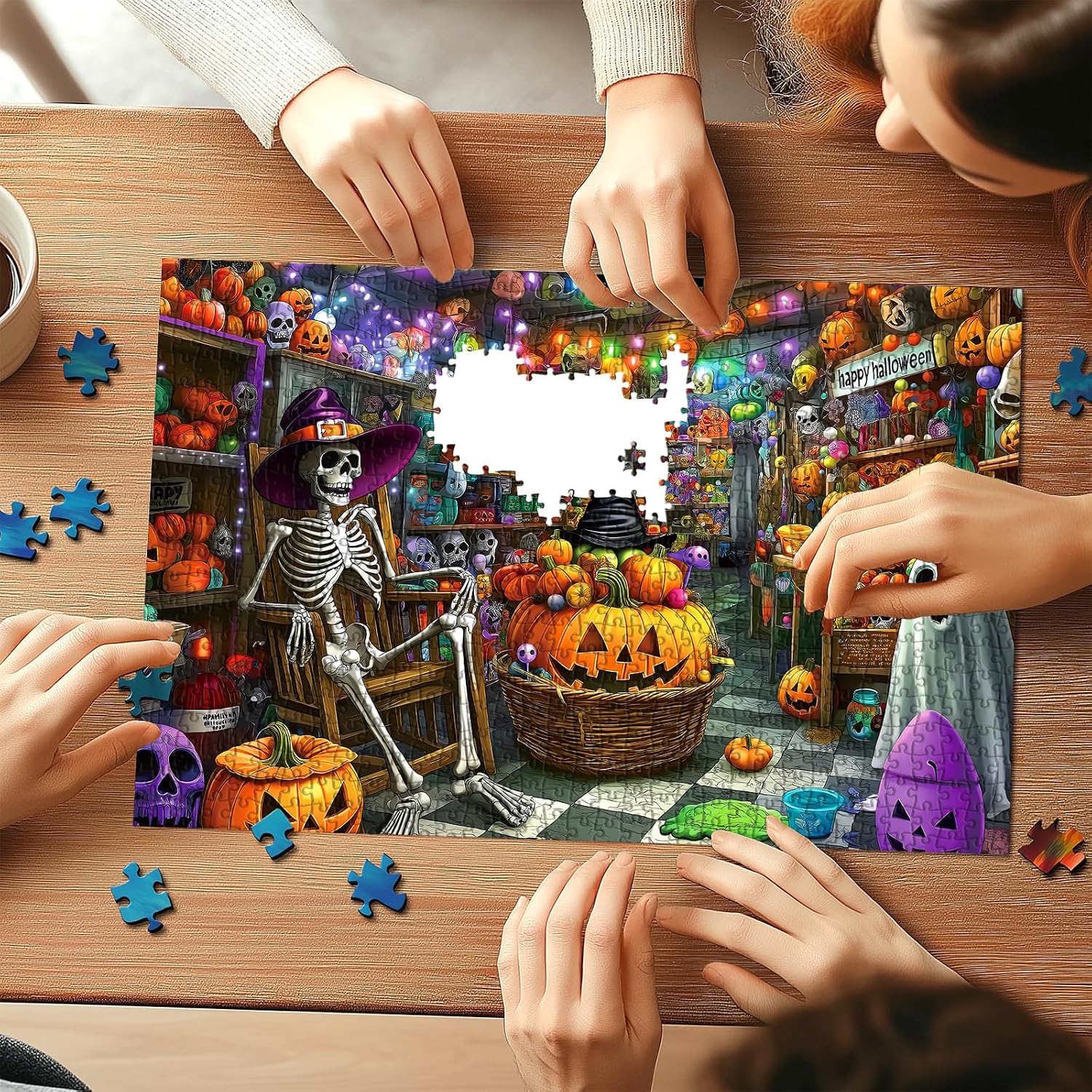 Detalle 2 de PuzzOne 1,000-Piece Halloween Puzzle