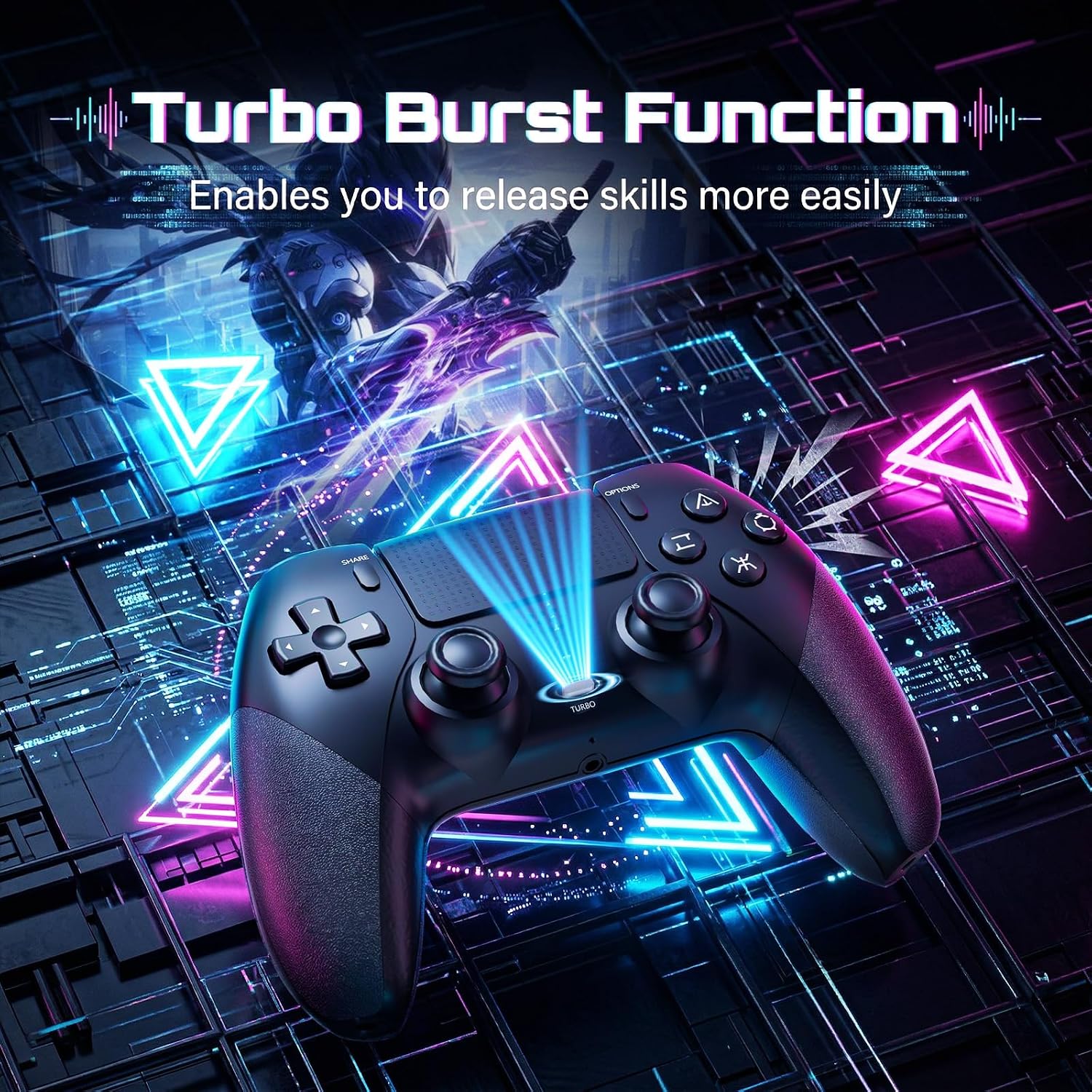 Thumbnail 6 de SZDILONG Wireless Controller with Light for PS5 Pro/Slim and More