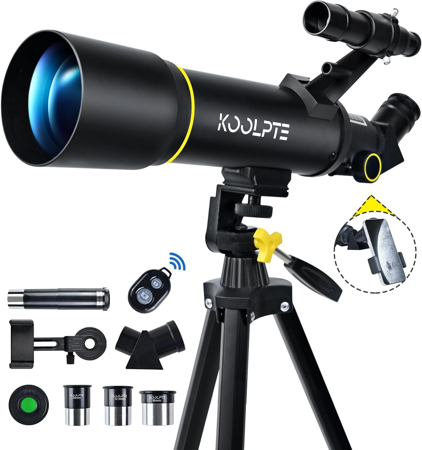 Detalle de 70mm Aperture 400mm Refractor Telescope 20x-200x