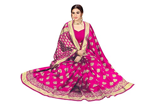 Detalle de Nivah Fashion Women's Banarasi Art Silk Saree with Blouse Piece