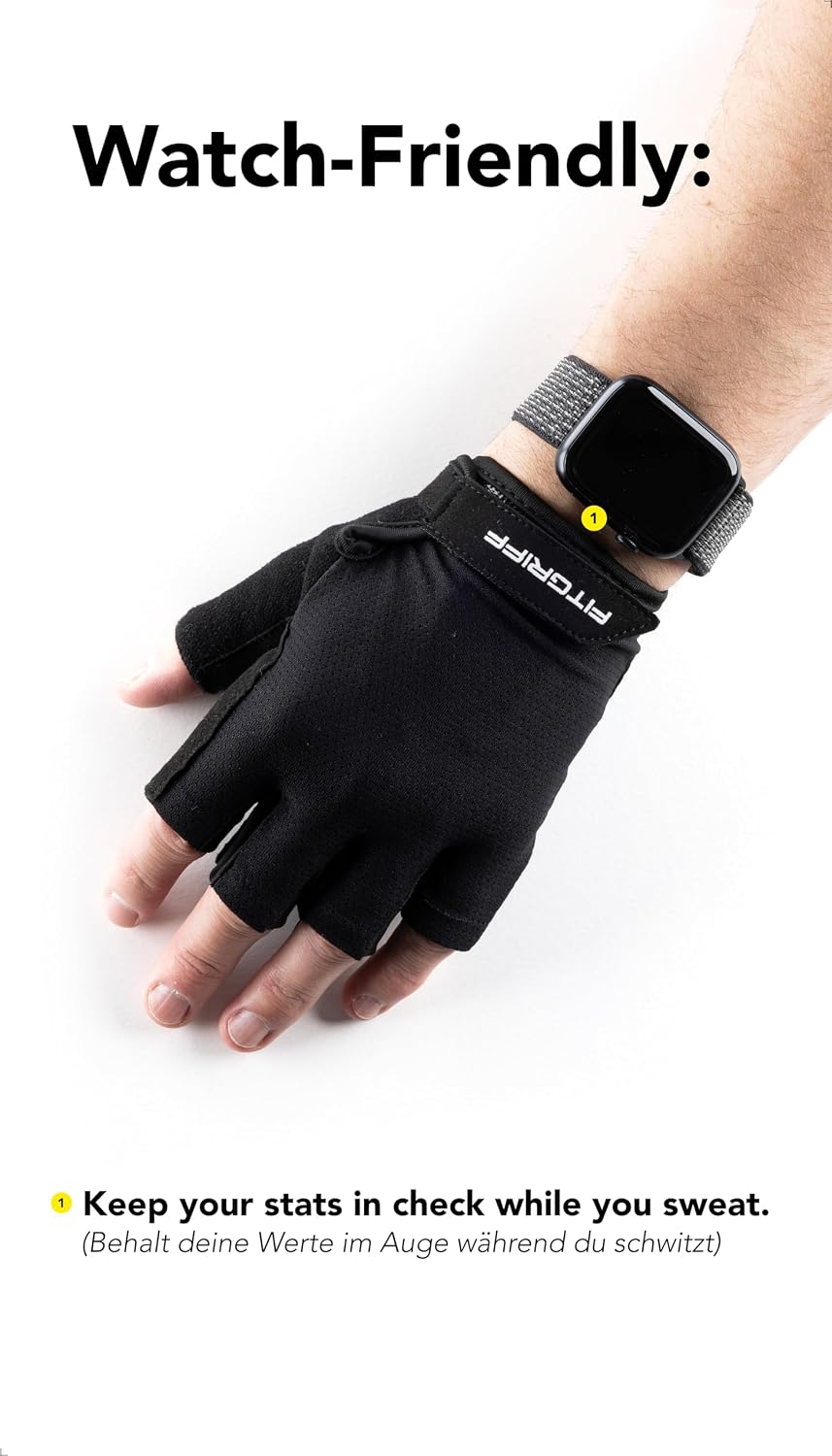 Thumbnail 5 de Fitgriff Guantes gimnasio acolchados para levantamiento