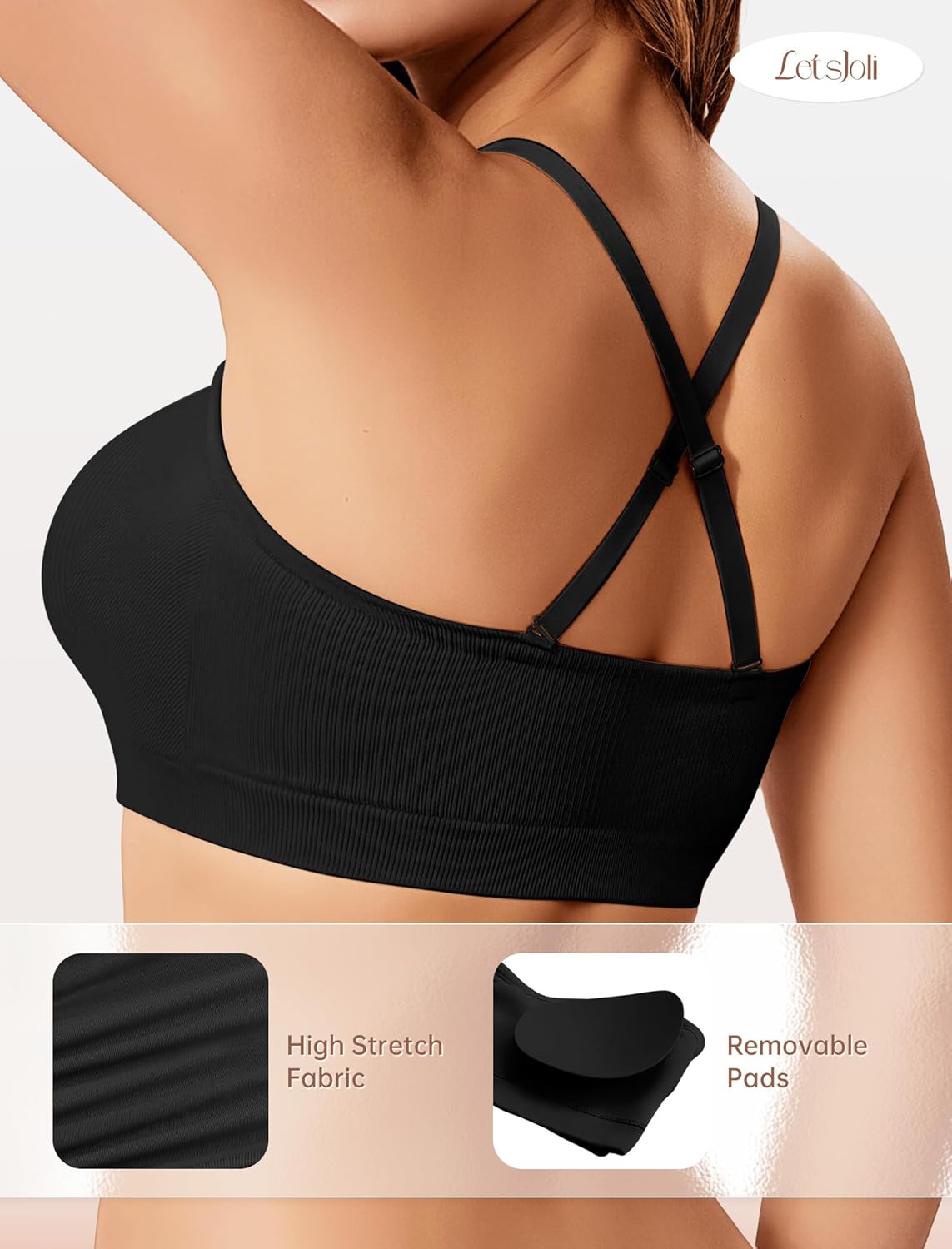 Thumbnail 2 de LetsJoli Push Up Strapless Bandeau Bra 2XL 🎀