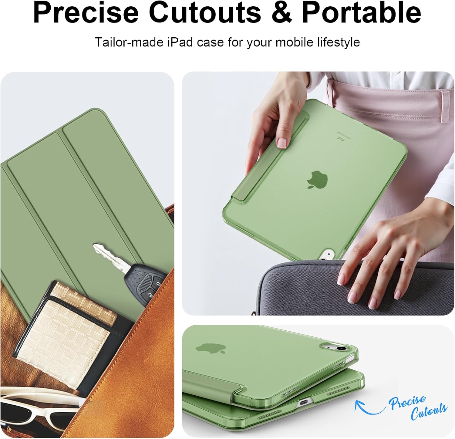 Thumbnail 5 de Fintie Hülle für iPad 11. Generation (2025, A16) & iPad 10. Generation (10,9" 2022) – Pastellgrün, ultradünnes Case mit Auto Wake/Sleep