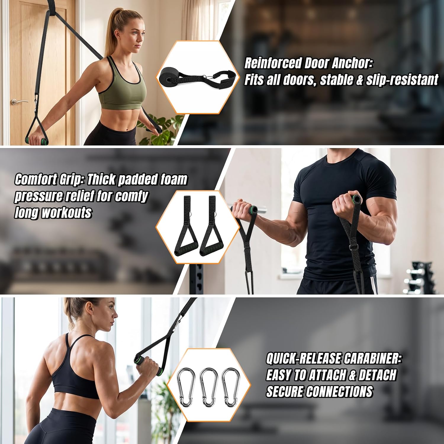 Detalle de Sanakma Resistance Bands Set for Pull-Up Assistance, 5 Resistance Levels