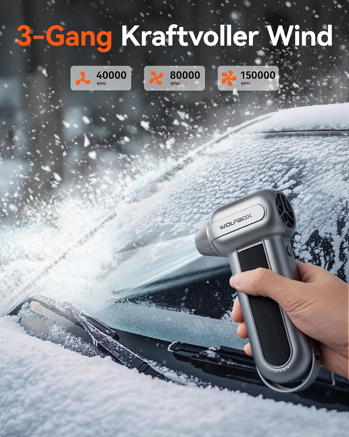 Detalle 2 de WOLFBOX MF100 150.000 U/min LuftgeblĂ€se đ§č
