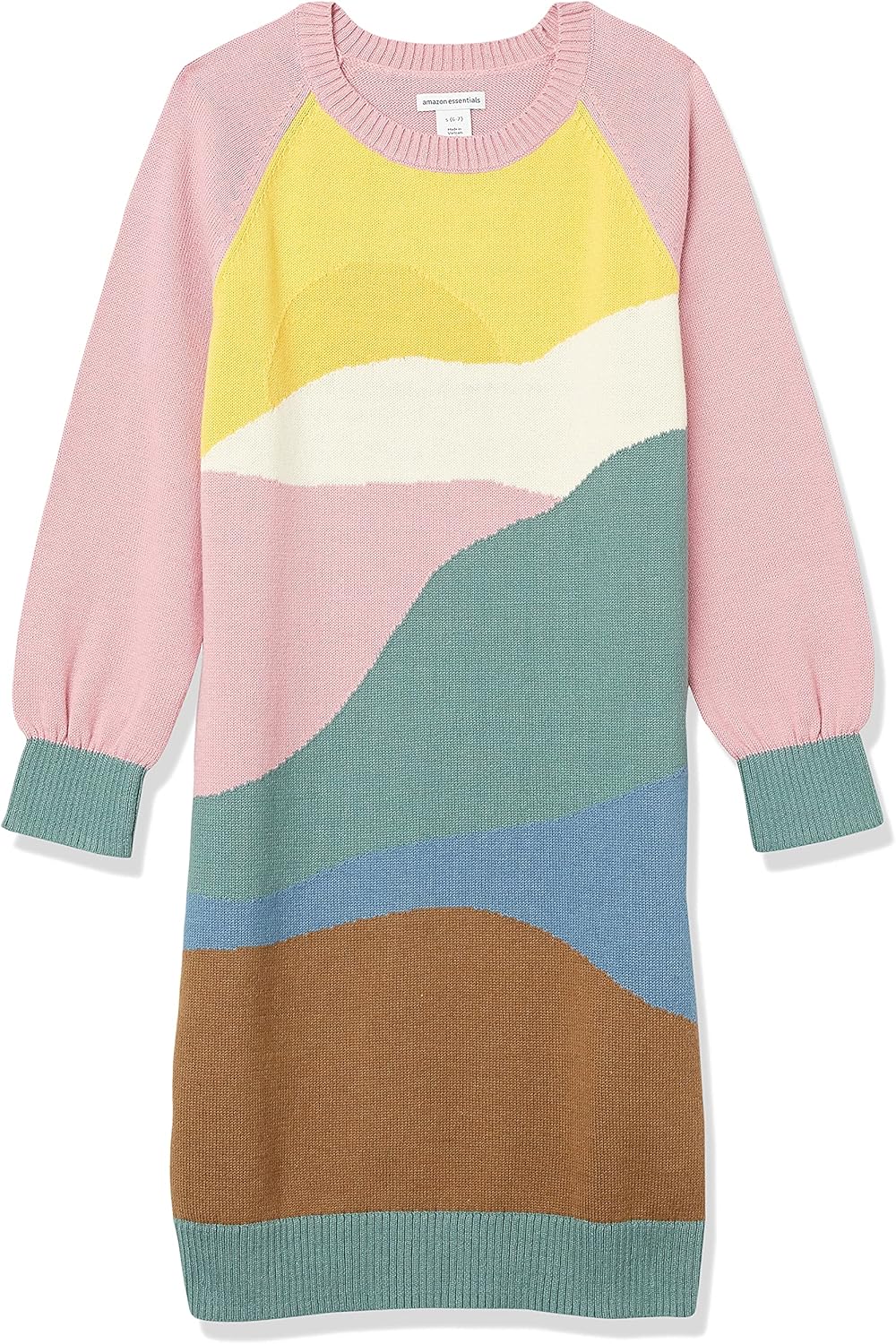 Thumbnail 5 de Amazon Essentials Mädchen Raglan-Pullover-Kleid (Jersey, Baumwollgarn) – bequemes Raglan-Design