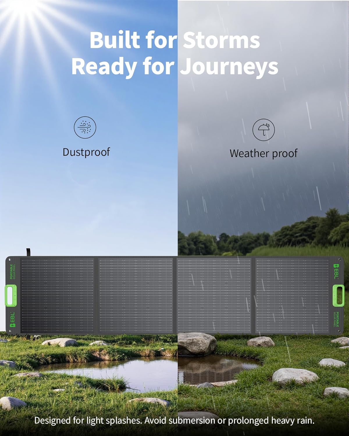 Thumbnail 5 de EBL 200W Portable Solar Panel for Power Station