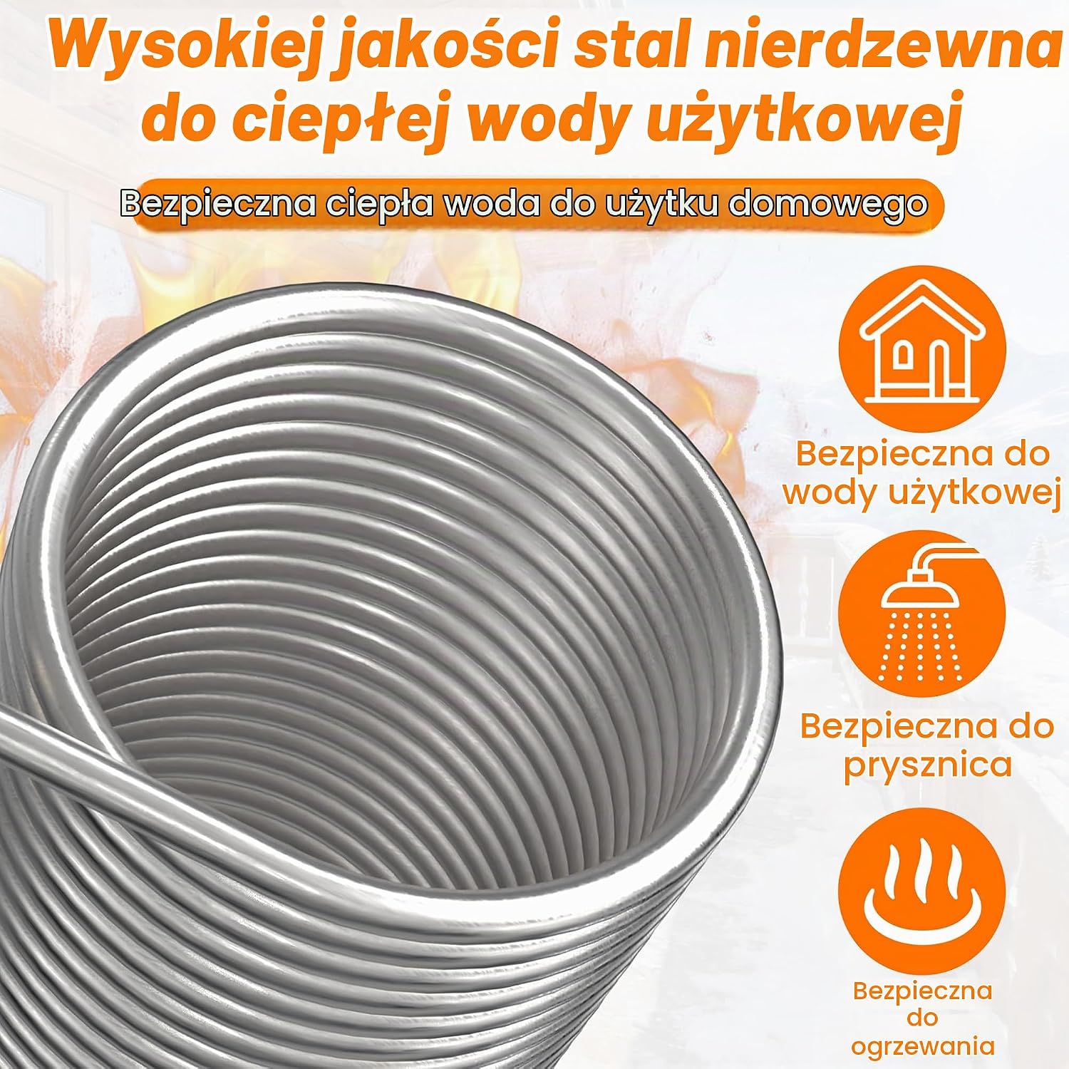 Detalle 2 de LZQ HKAN-(QN10460) wymiennik ciepła na rurę dymową ze stali nierdzewnej