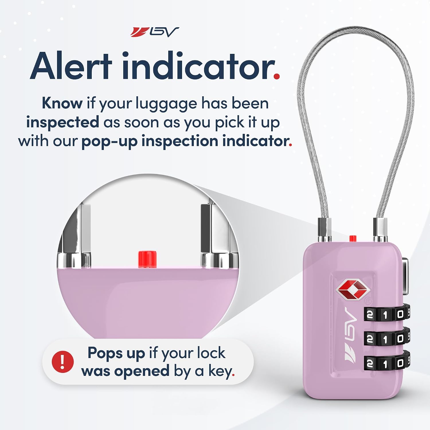 Detalle de BV Luggage Locks 4-Pack