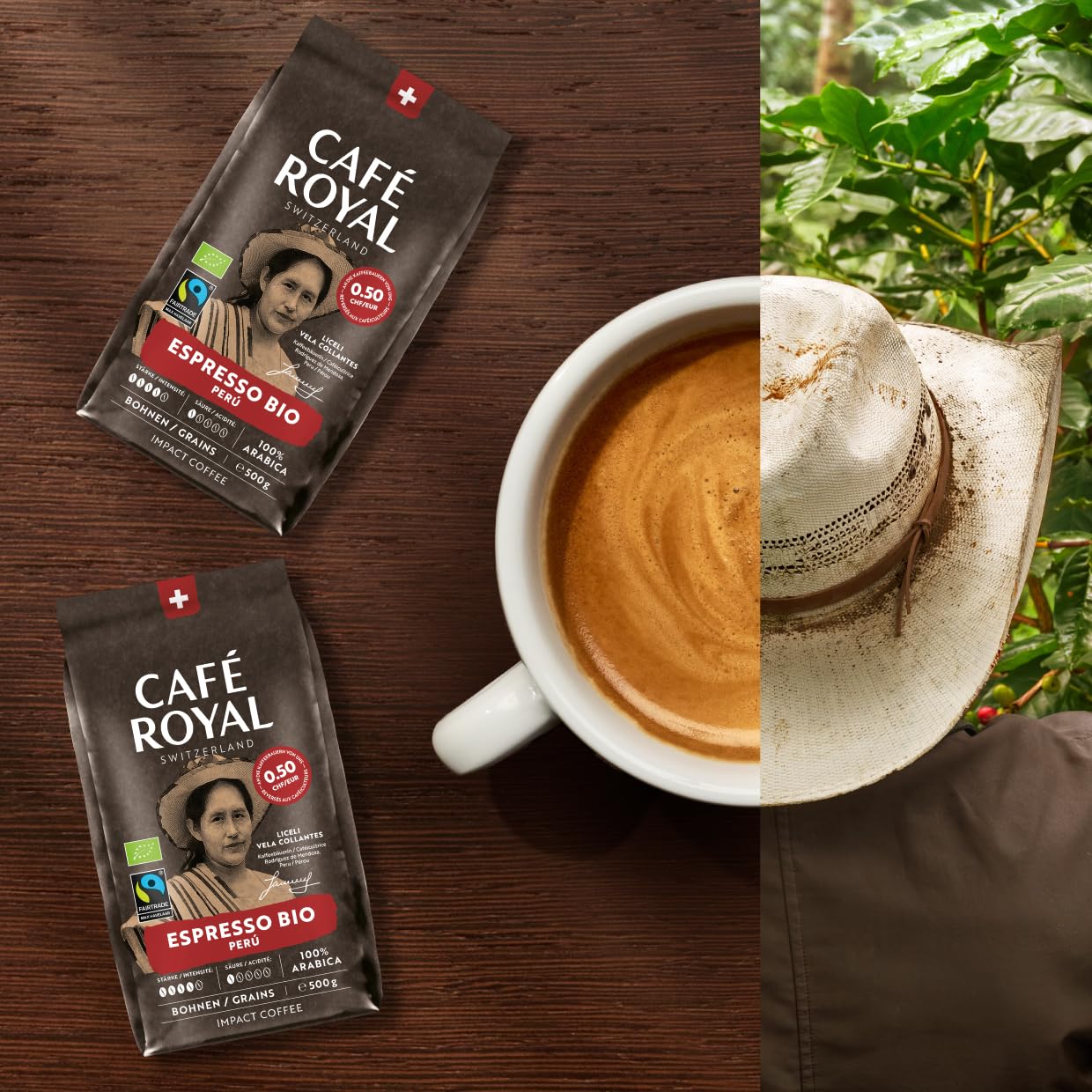 Thumbnail 2 de Café Royal Bio Espresso Peru – 100% Arabica Bohnen, dunkle Röstung, 500 g