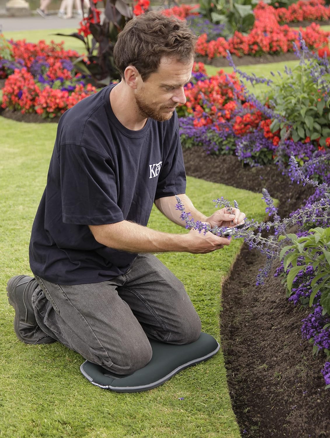 Thumbnail 3 de Spear & Jackson KNEELER5535KEW Kew Gardens Collection 5 Layer Garden Kneeler Pad (Dark Green)