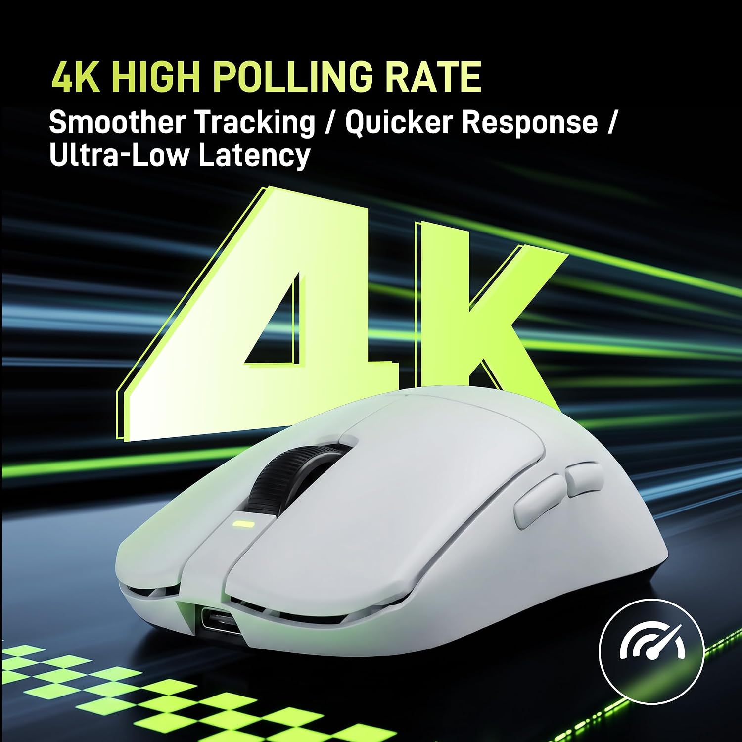 Thumbnail 1 de VGN Dragonfly F1 Pro Wireless Gaming Mouse (49g, PAW3395, up to 26K DPI) — White