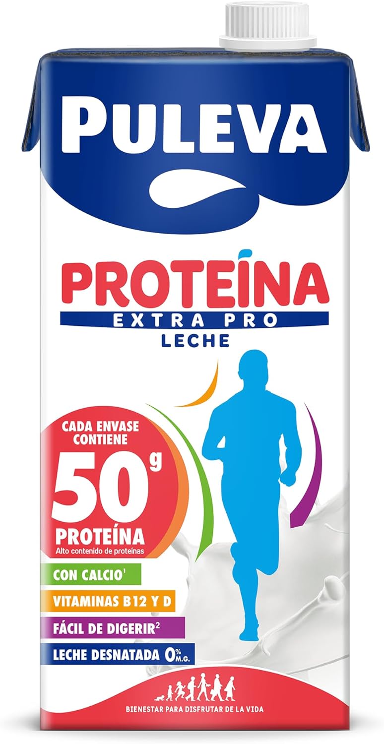 Detalle de Puleva Proteína Extra Pro Pack 6 x 1L: proteína, calcio y vitaminas en una bebida lista para tomar