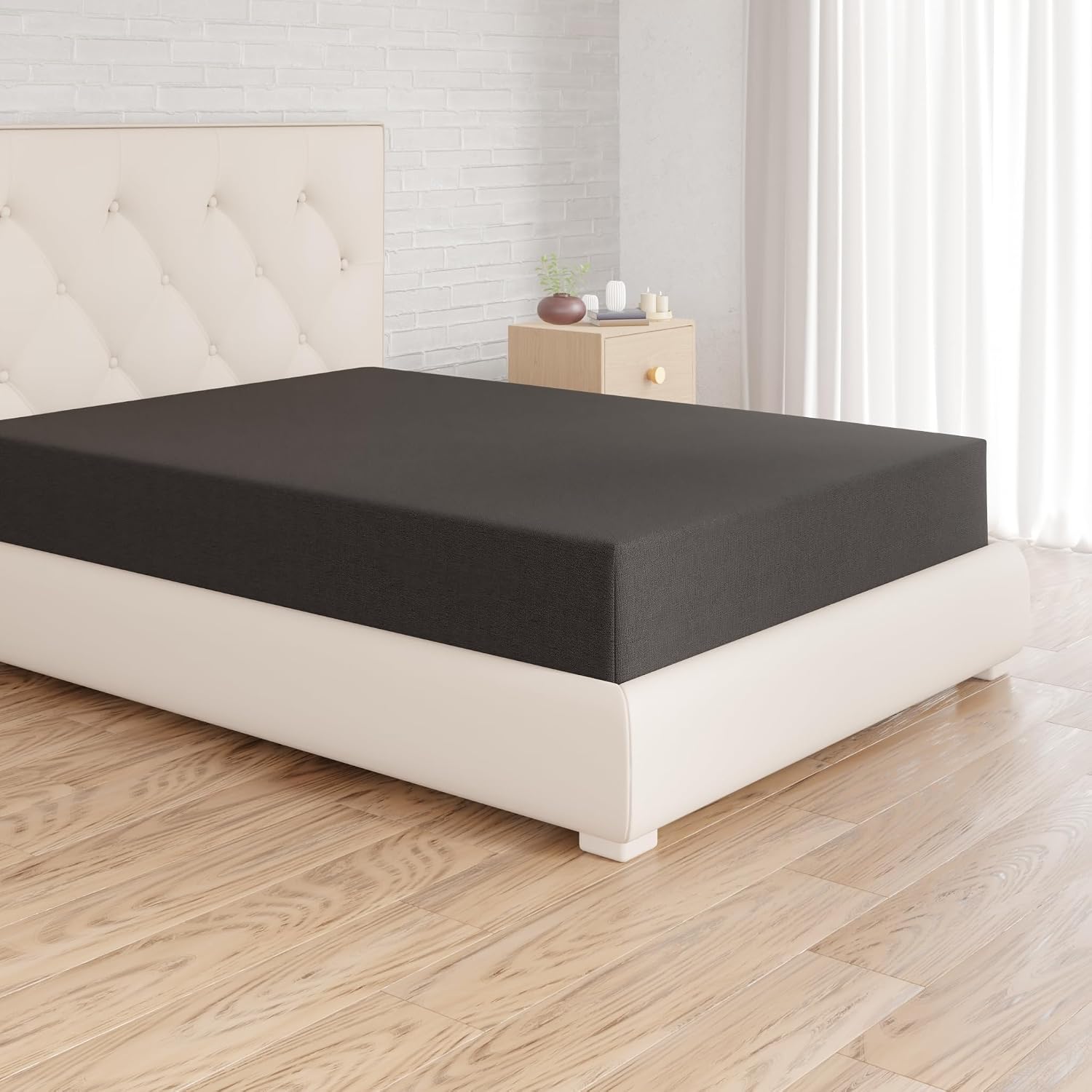 Thumbnail 6 de Amazon Basics Spannbettlaken 200 x 200 cm Mikrofaser