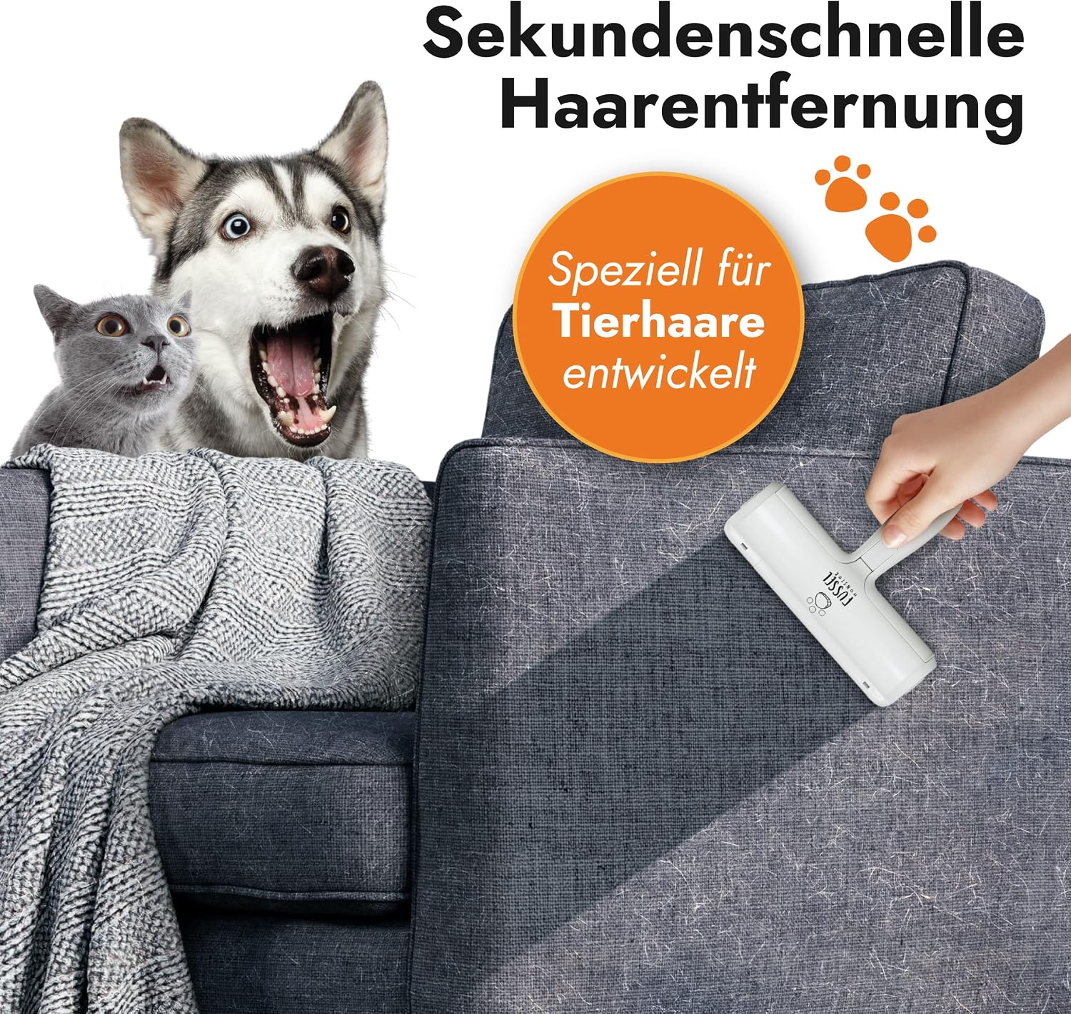 Detalle 2 de FusselMonster Tierhaarentferner mit Sammelkammer