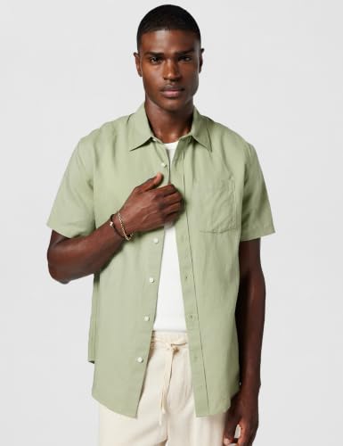 Detalle de Fossil All Stacked Up JF04555710, bracelet homme en cuir brun et finition brillante