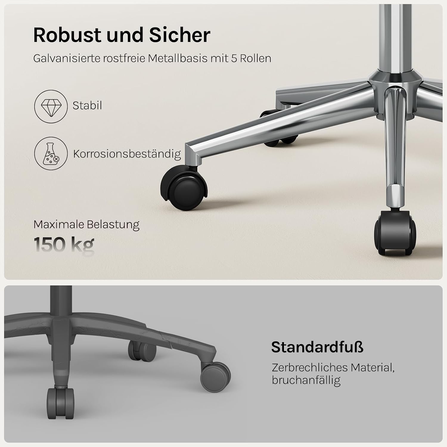 Thumbnail 6 de WOLTU Homeoffice Drehstuhl bis 150 kg