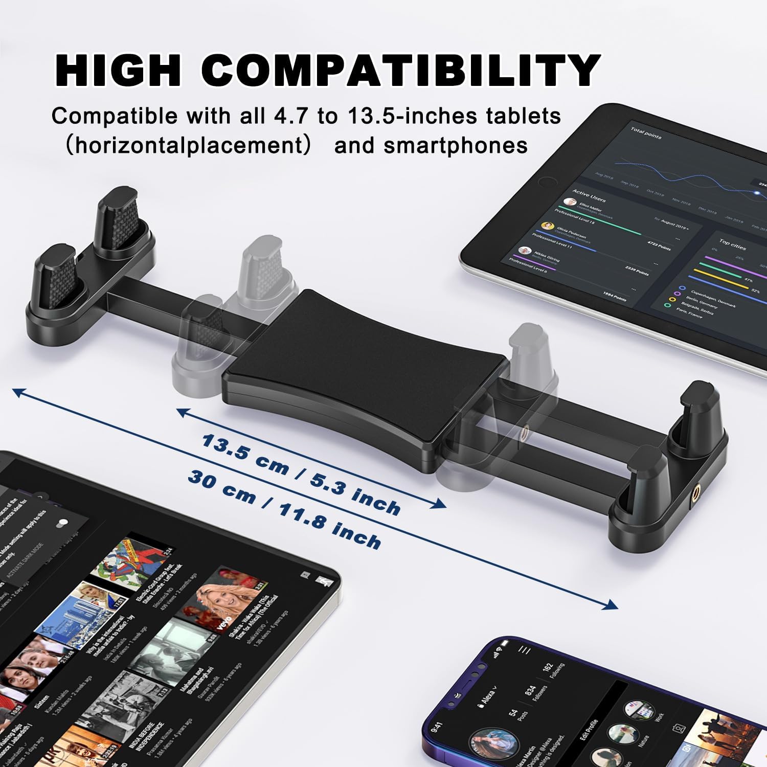 Thumbnail 3 de Nakelulu Tablet Wall Mount Holder 43 cm arm