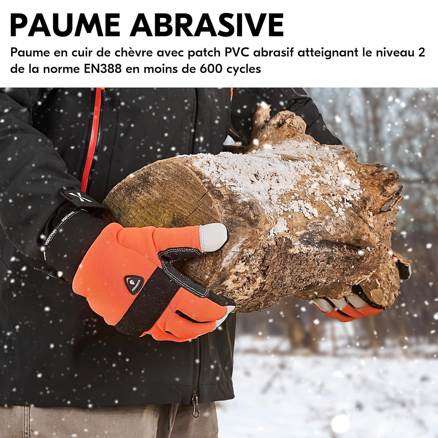 Thumbnail 4 de Vgo... 1 paire gants pour tronçonneuse 0℃ 🧤