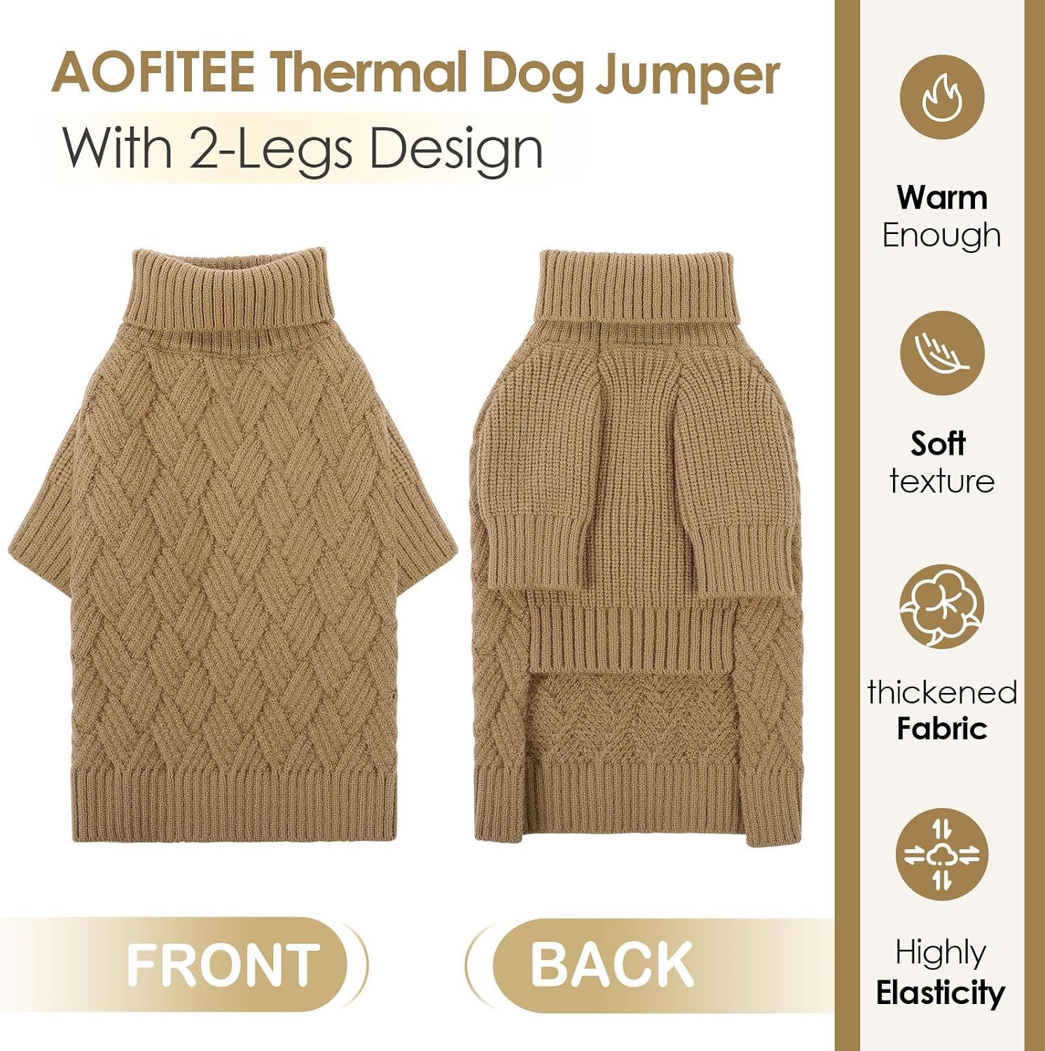 Thumbnail 5 de AOFITEE Medium Dog Jumper M