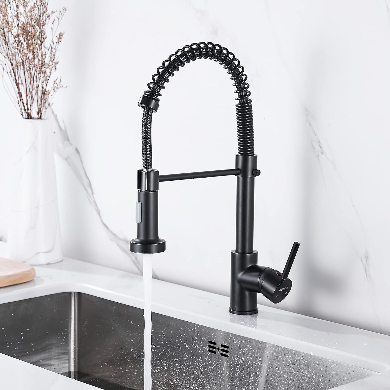 Detalle 2 de Cobbe Kitchen Sink Mixer Tap 360° swivel 🚰