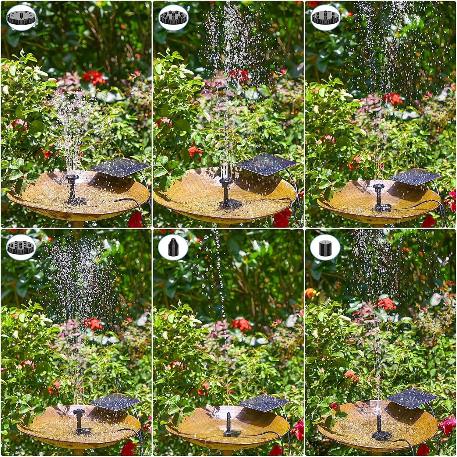 Thumbnail 4 de AISITIN 2026 Update DIY Solar Water Pump Kit for Water Feature Outdoor