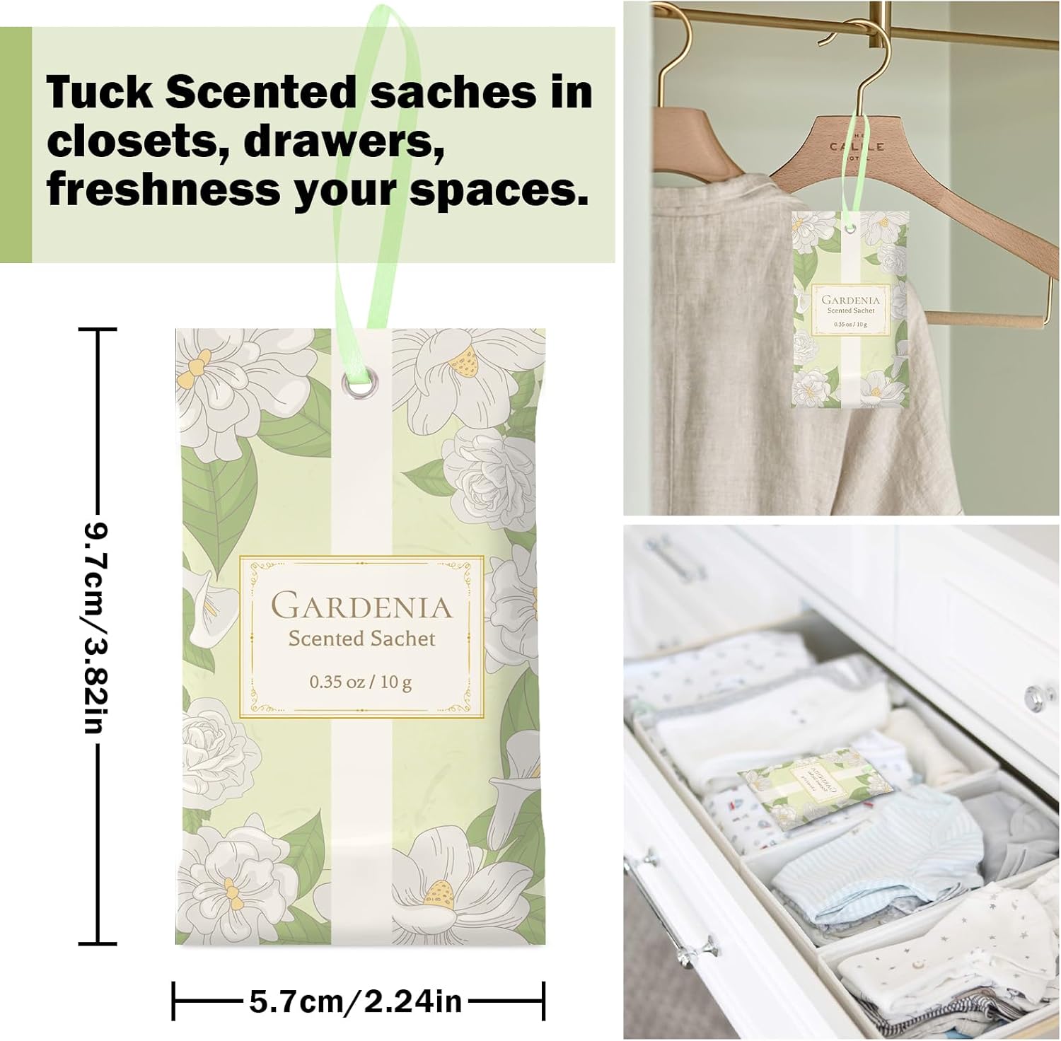 Thumbnail 2 de SCENTORINI Scented Sachets Gardenia 14pcs