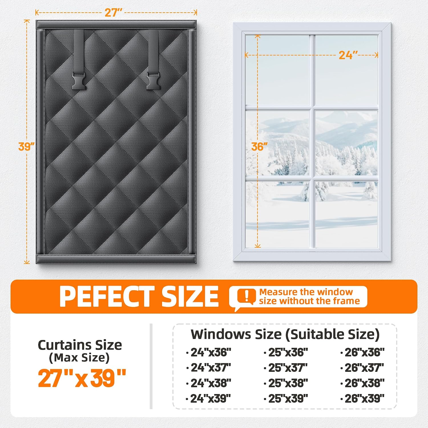 Detalle de Window insulation kit, 27 x 39 inches