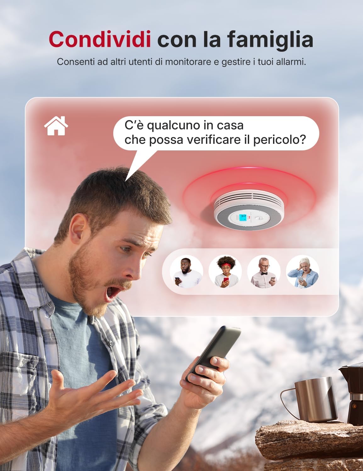 Thumbnail 4 de X-Sense XP0A‑iR rilevatore fumo e monossido 1 pezzo