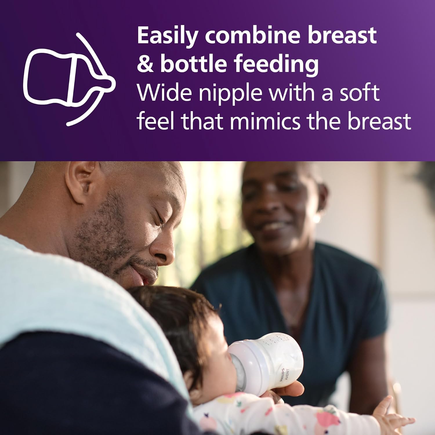 Thumbnail 4 de Philips Avent Natural Baby Bottles (Natural Response), Medium Flow, 9oz, 4-Pack (SCY903/04)