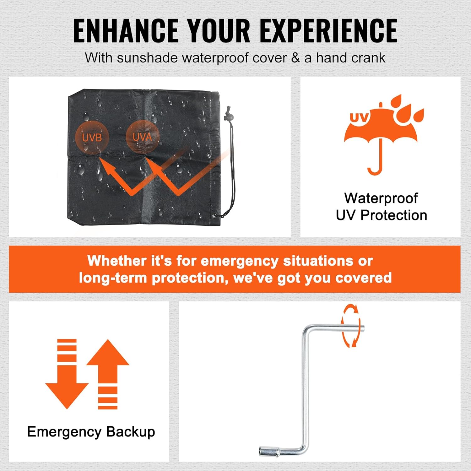 Thumbnail 4 de VEVOR Electric Tongue Jack (3500 lbs Capacity) with Waterproof Cover for RV, Horse & Utility Trailers