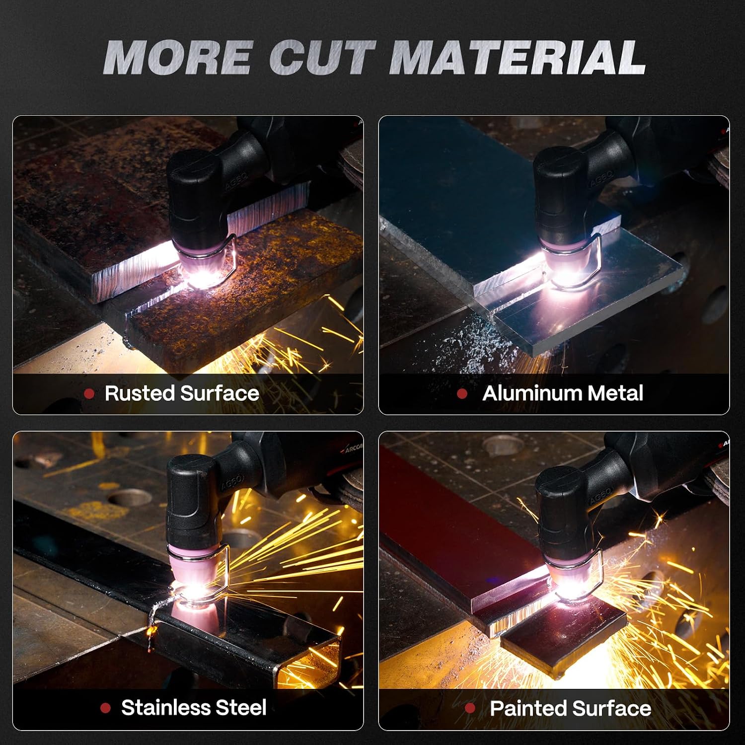 Detalle 2 de ARCCAPTAIN Cut 55-LED Plasma Cutter, 55A Dual Voltage, Non-Touch Pilot Arc