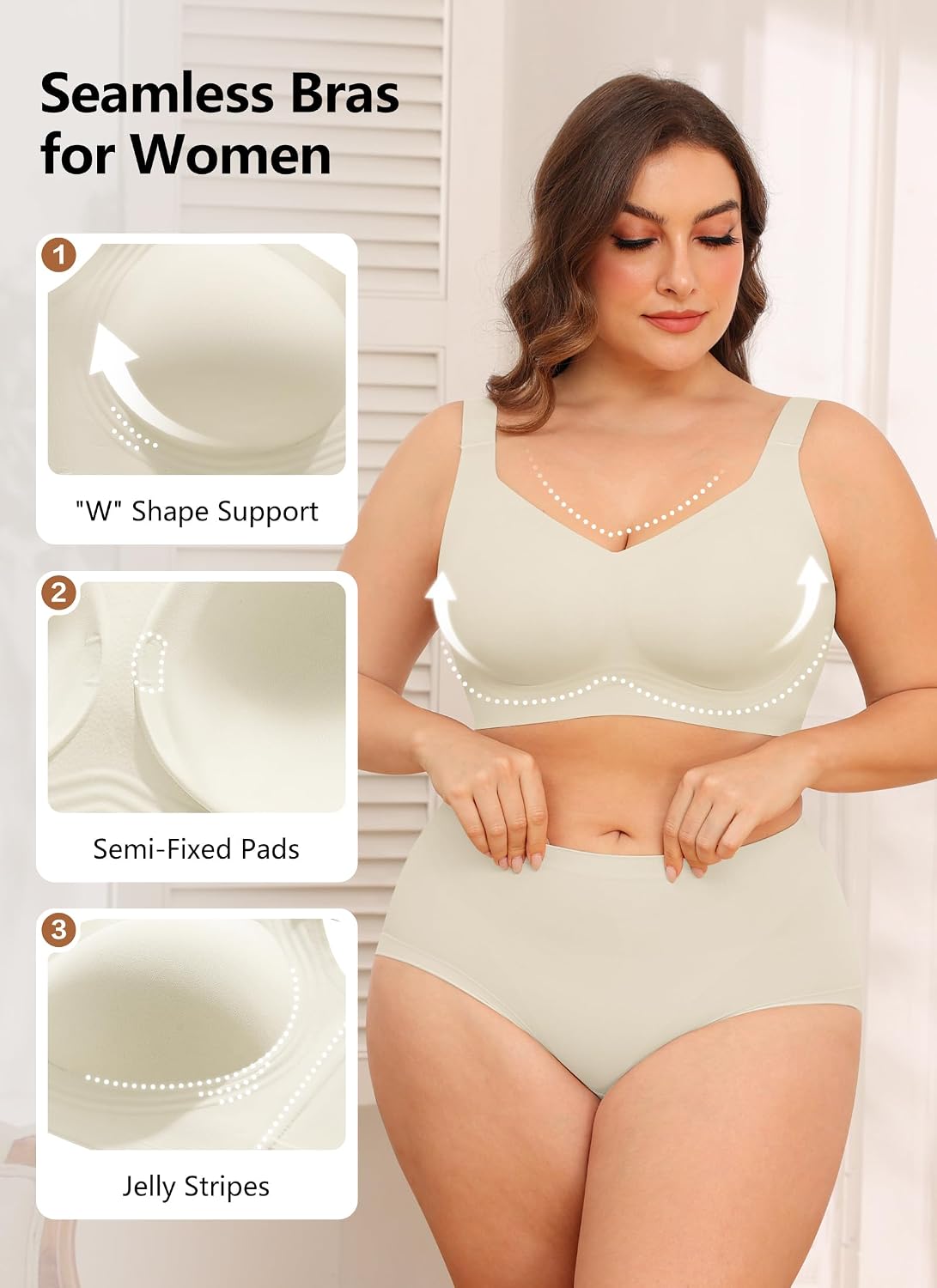 Thumbnail 4 de Xcutting Wirefree Padded Full Coverage Bra 4-row 🩲