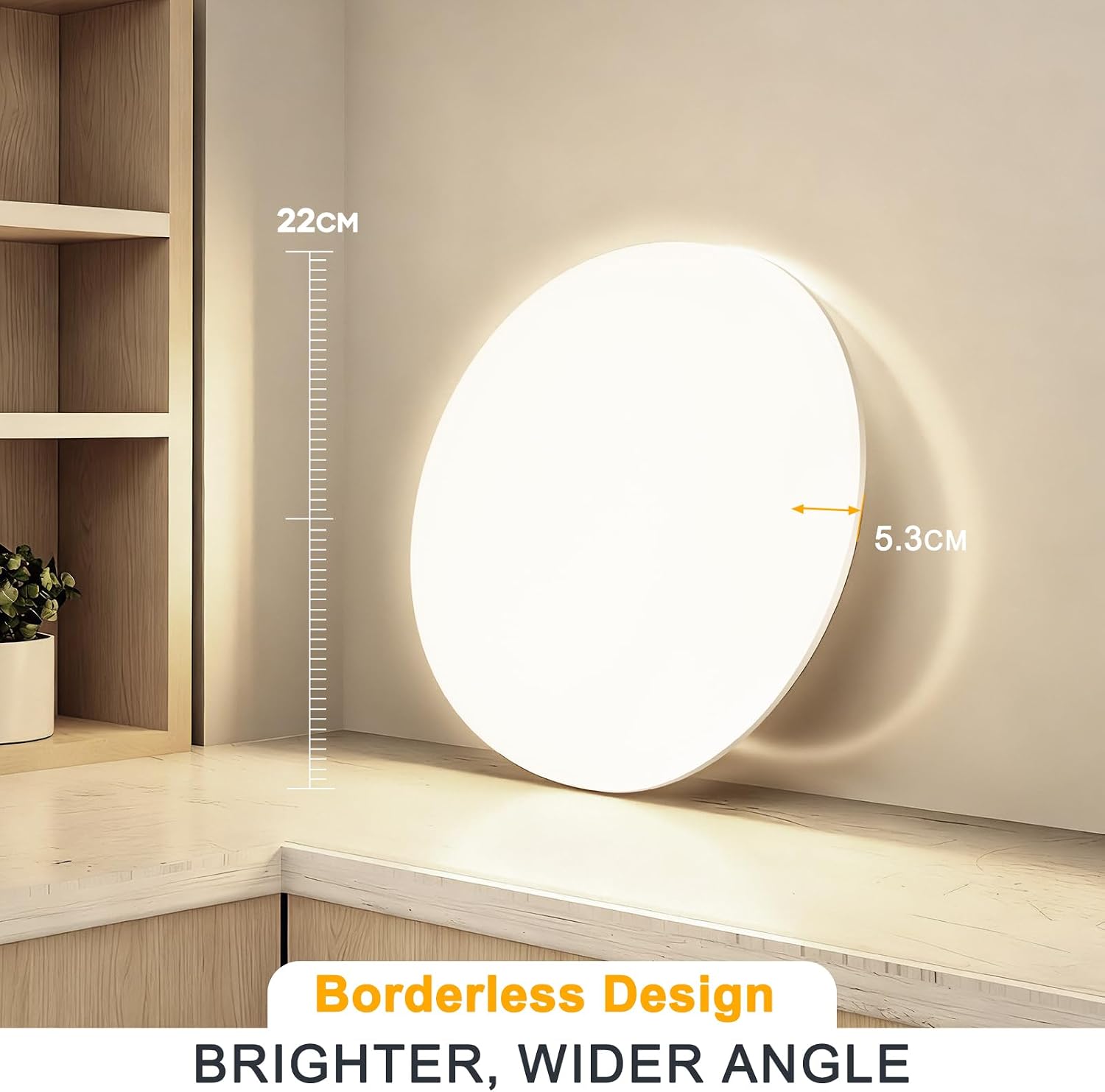 Detalle de Plafoniera LED Soffitto 36W IP54 Impermeabile, 4000K – 4500LM senza cornice