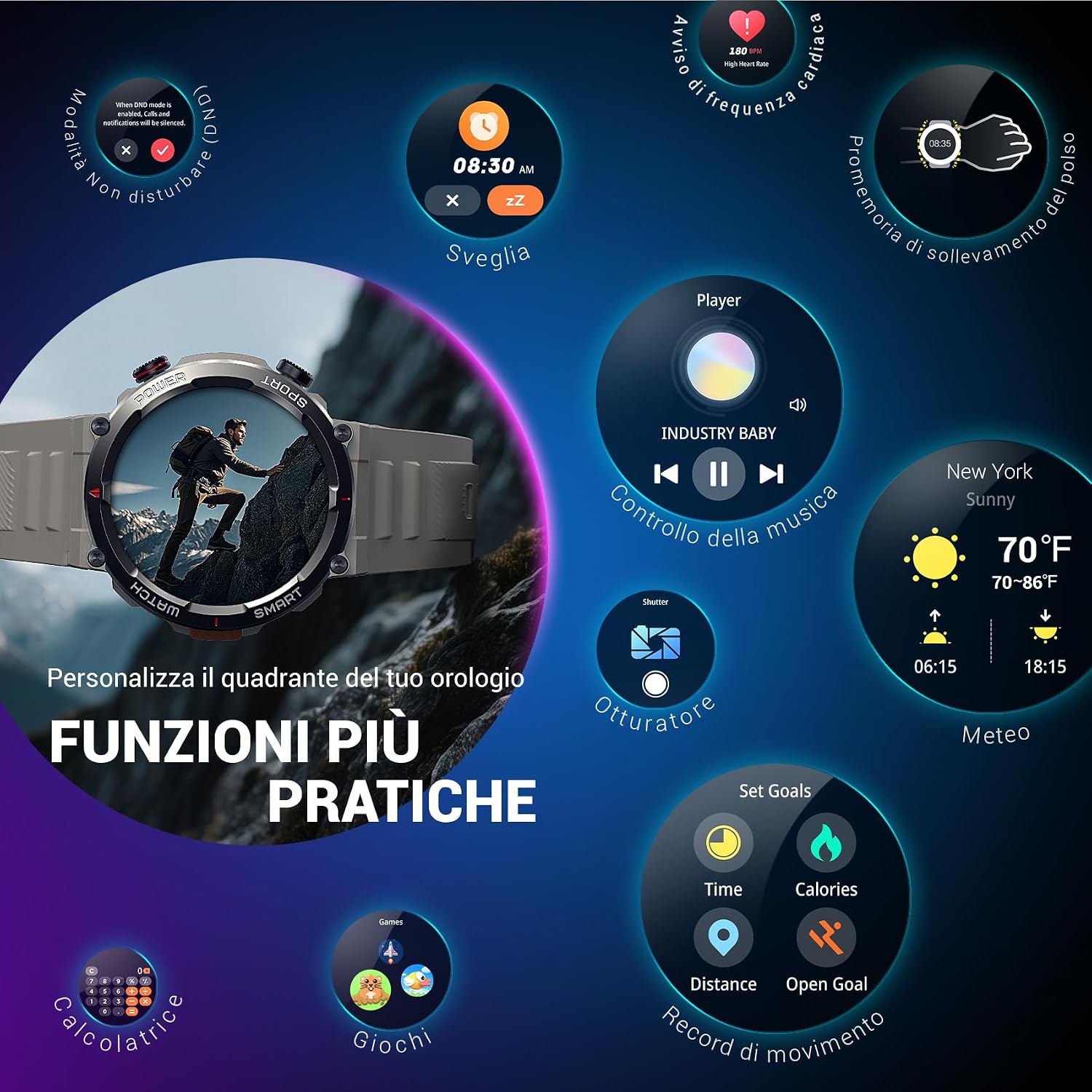 Thumbnail 6 de Blackview W50Pro Smartwatch 1,45